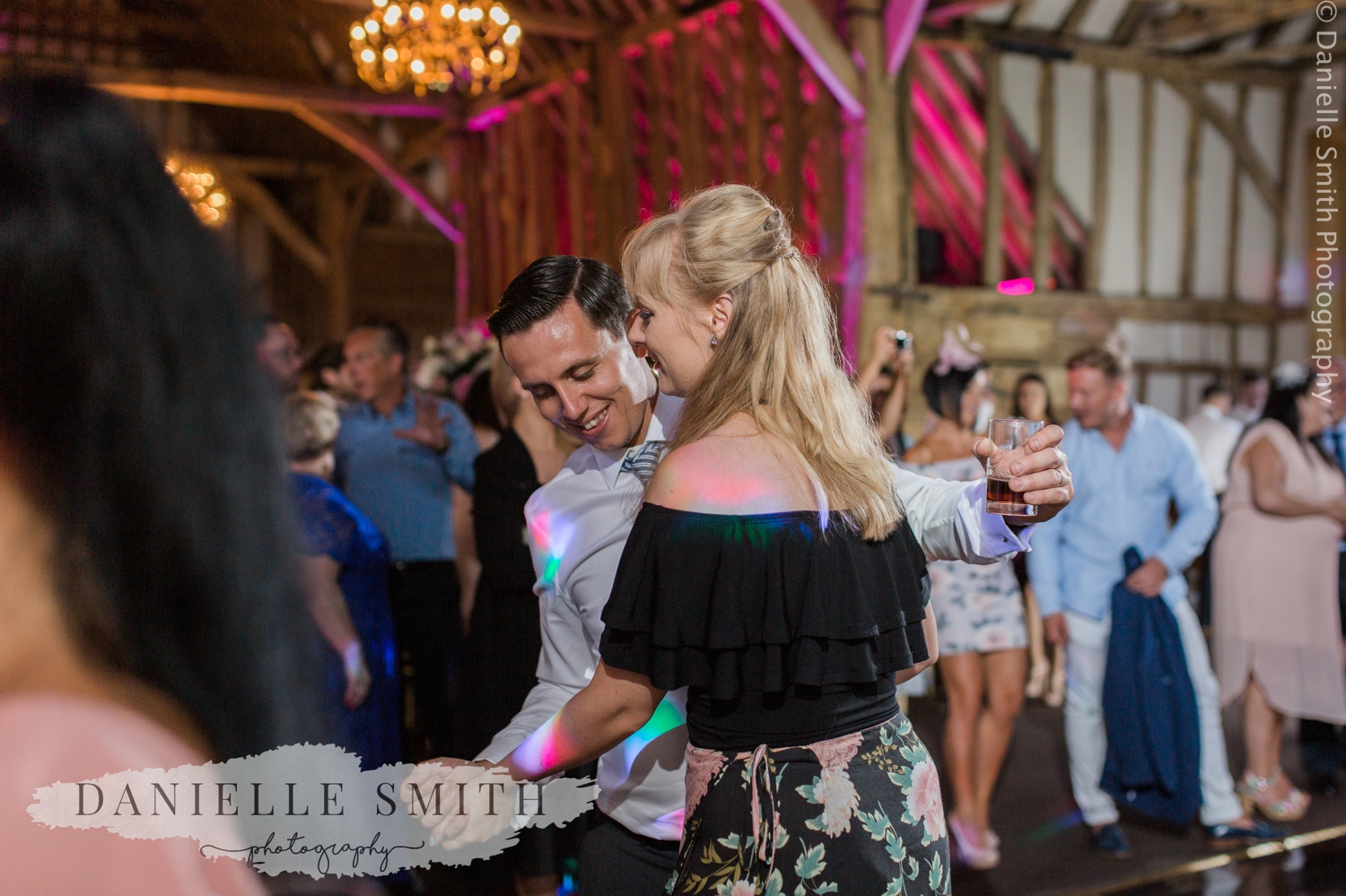 wedding guests dancing