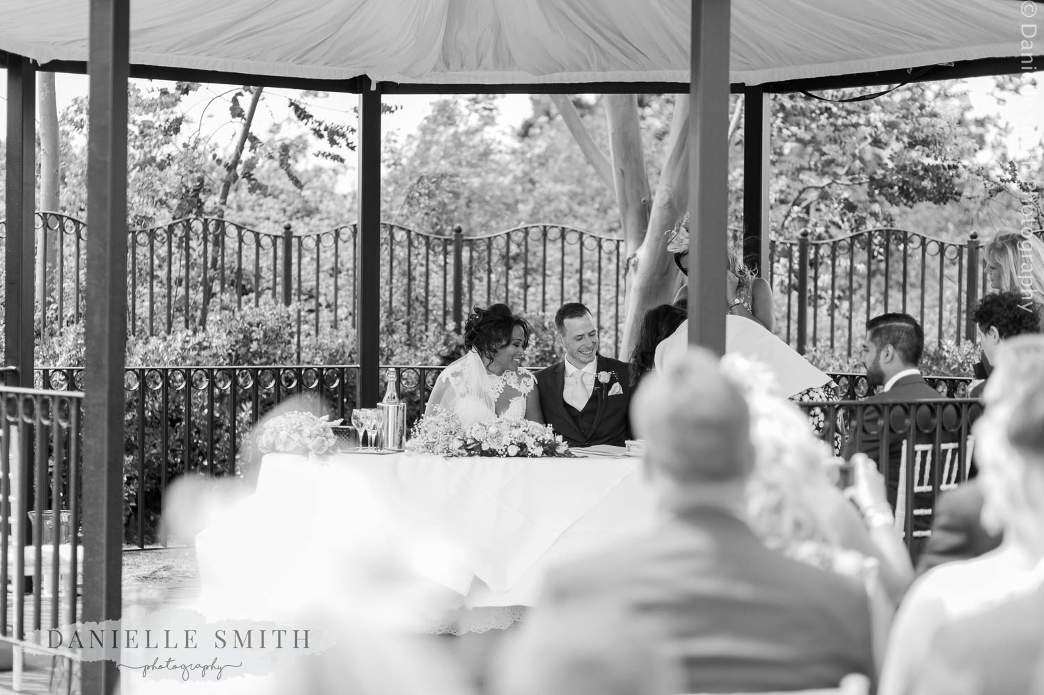 bride and groom signing register at stock brook manor
