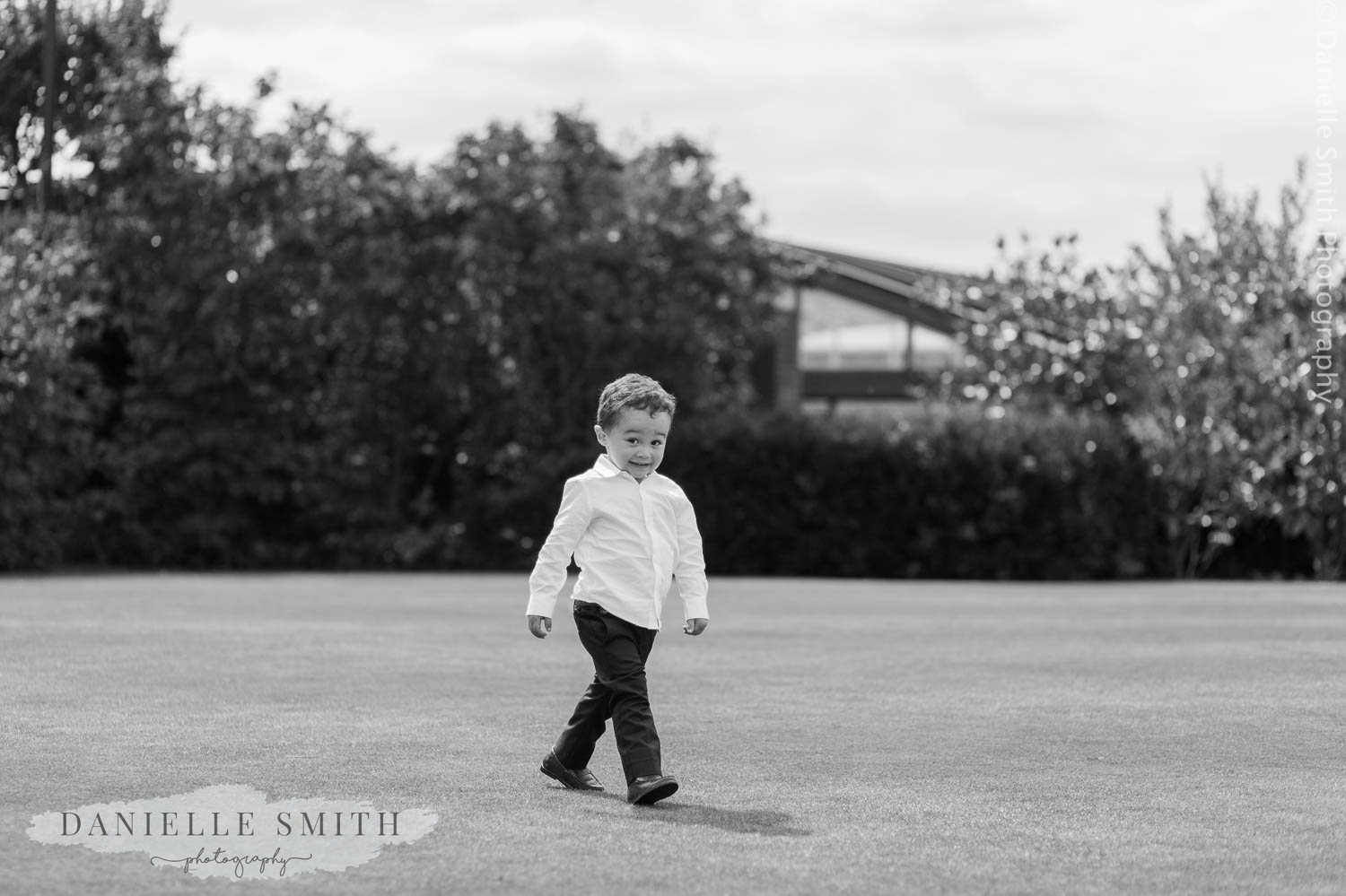 page boy walking