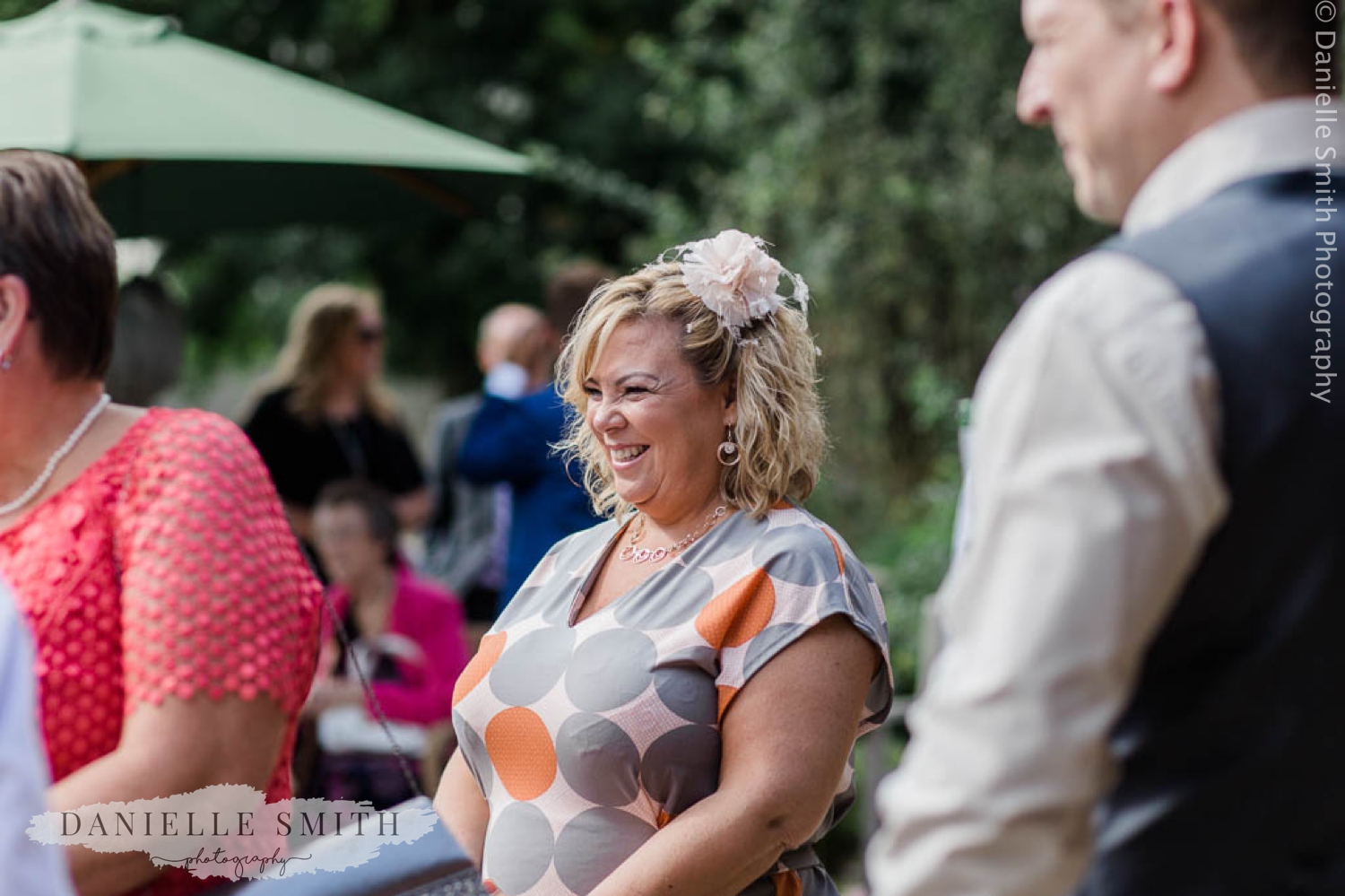 wedding guest laughing - houchins