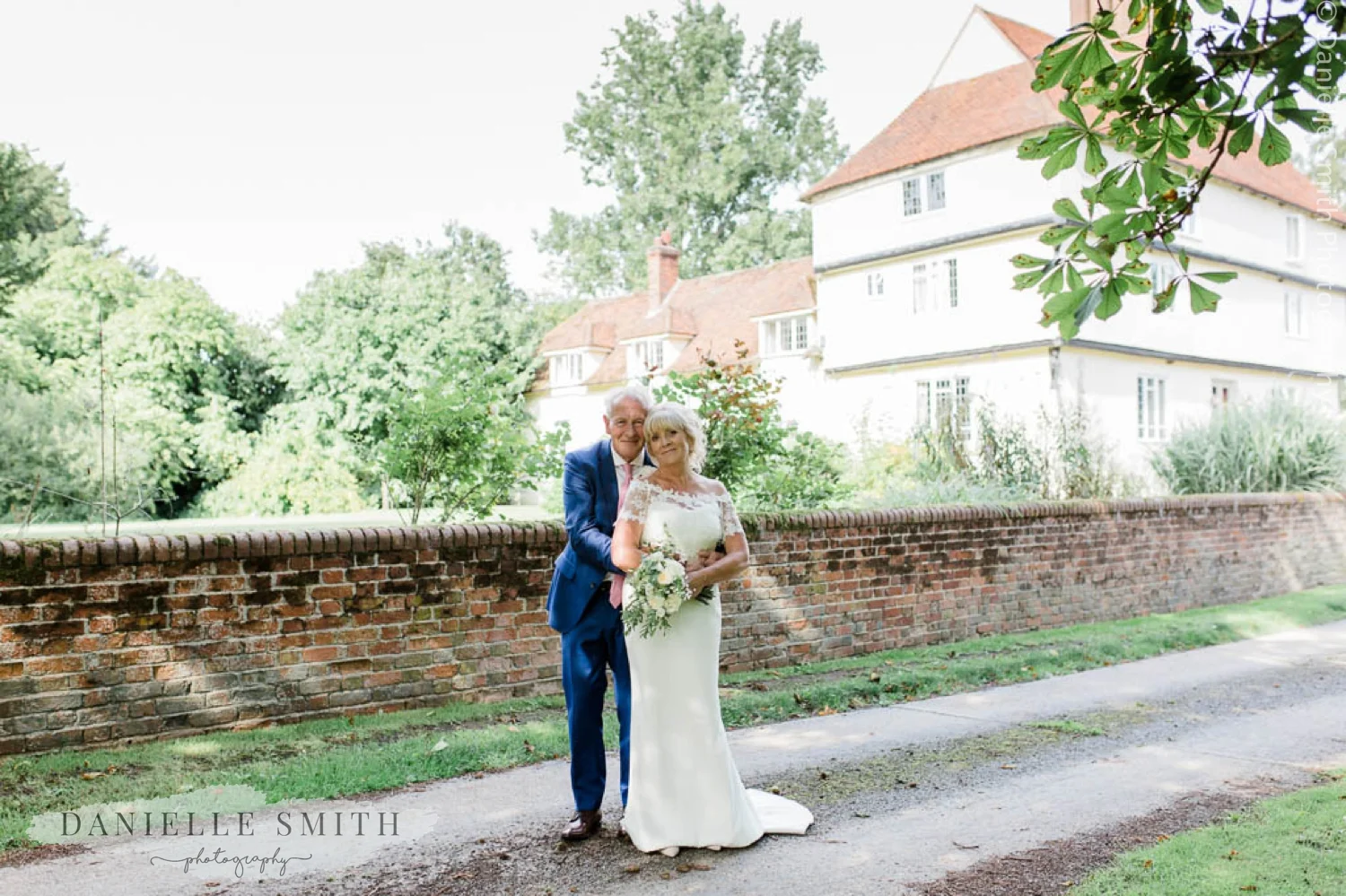 older bride and groom at houchins wedding venue