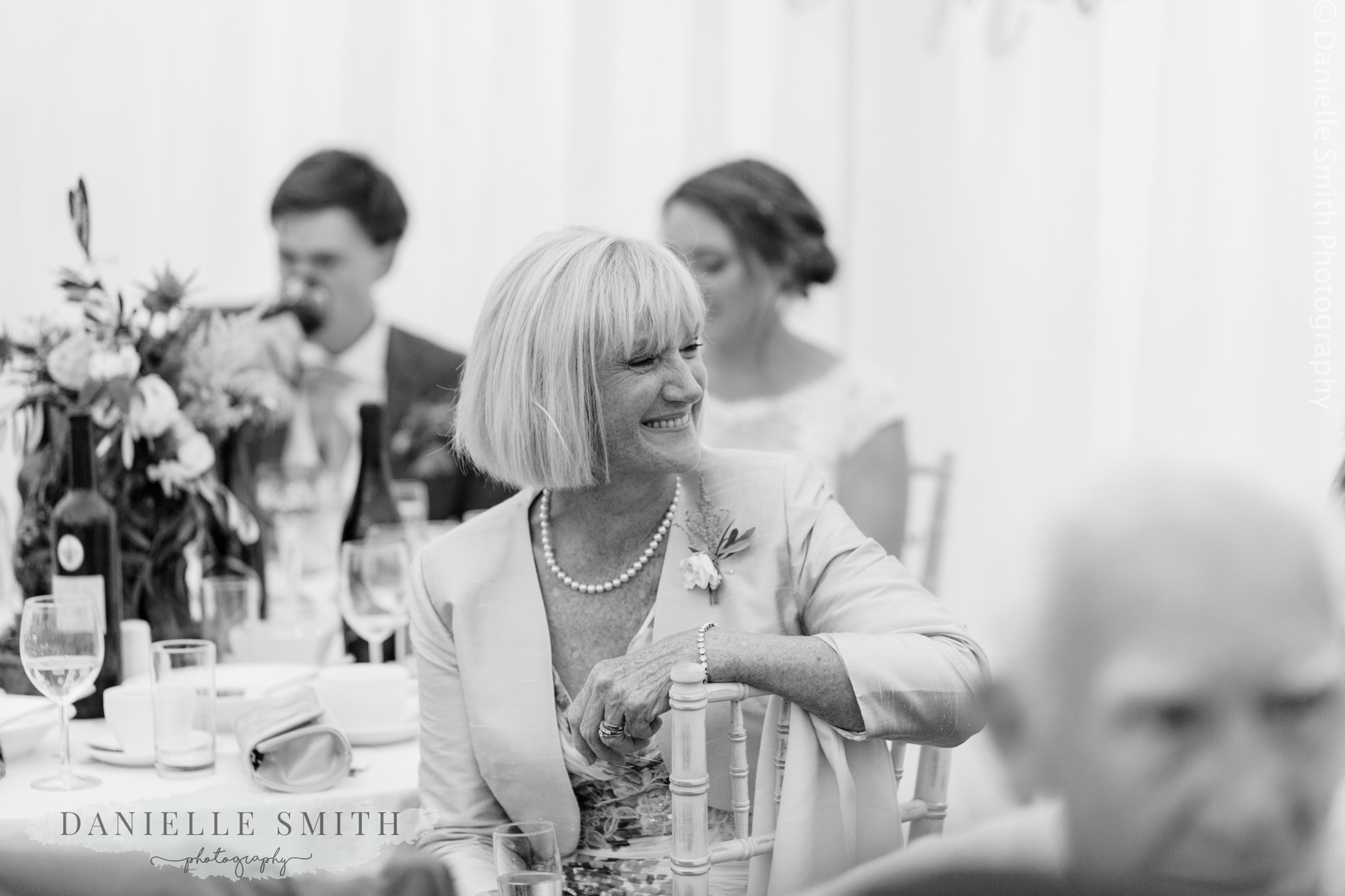 mother of bride smiling