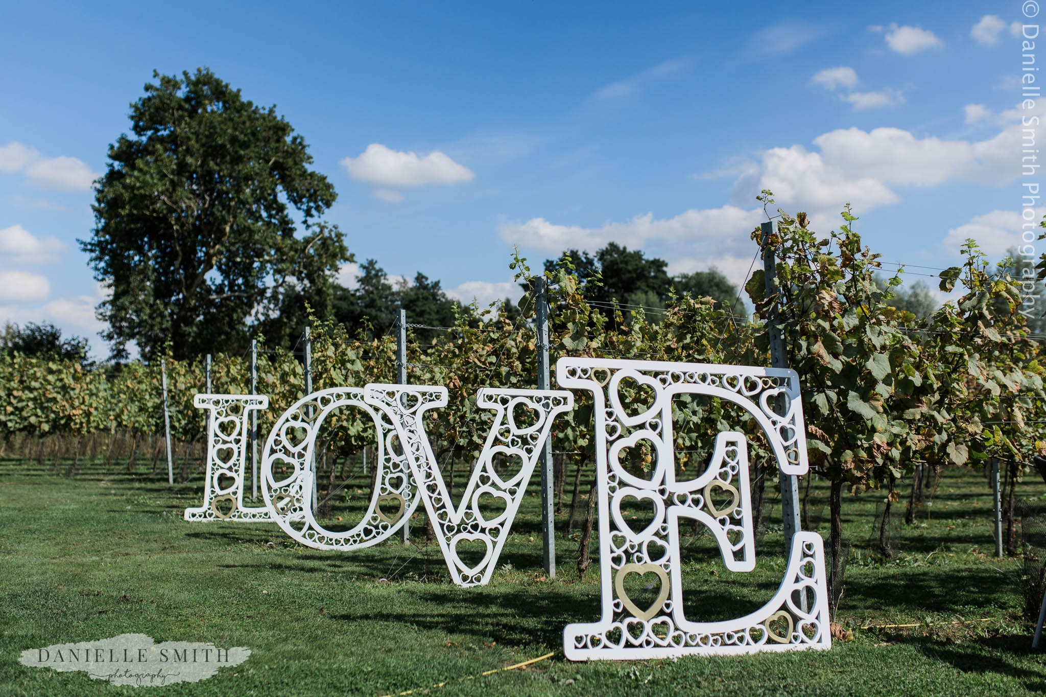 love letters at wedding