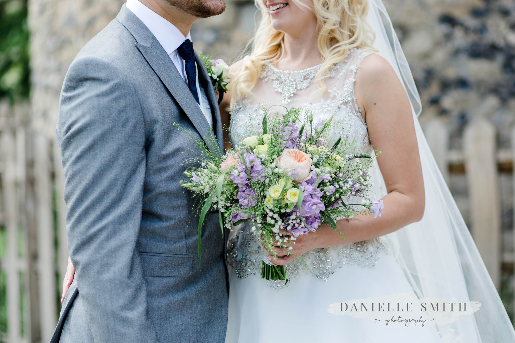pastel flowers wedding bouquet
