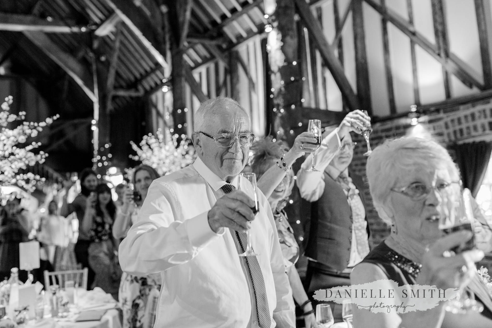 guests toasting