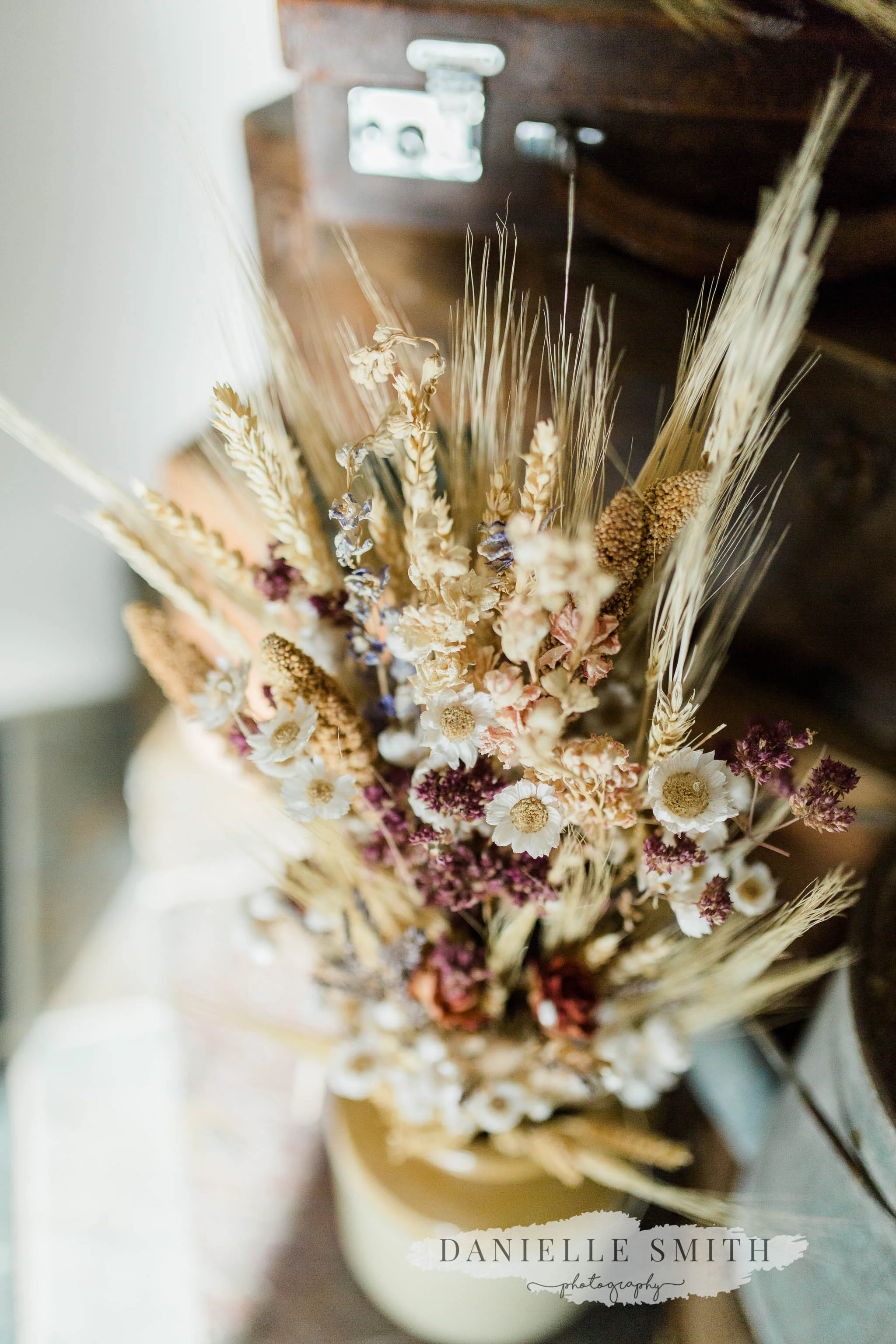 paper flowers at wedding venue
