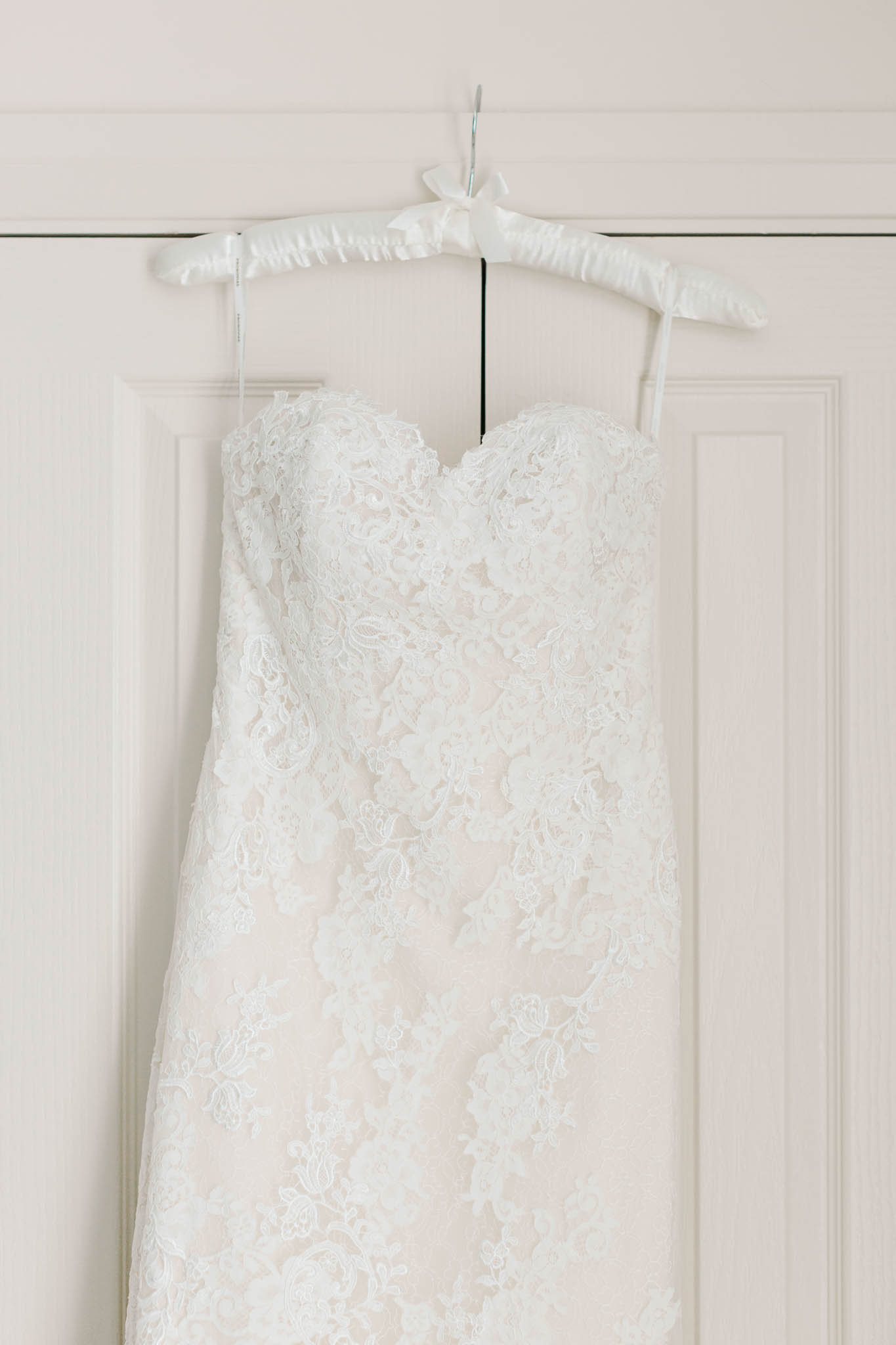 pronovias lace wedding dress