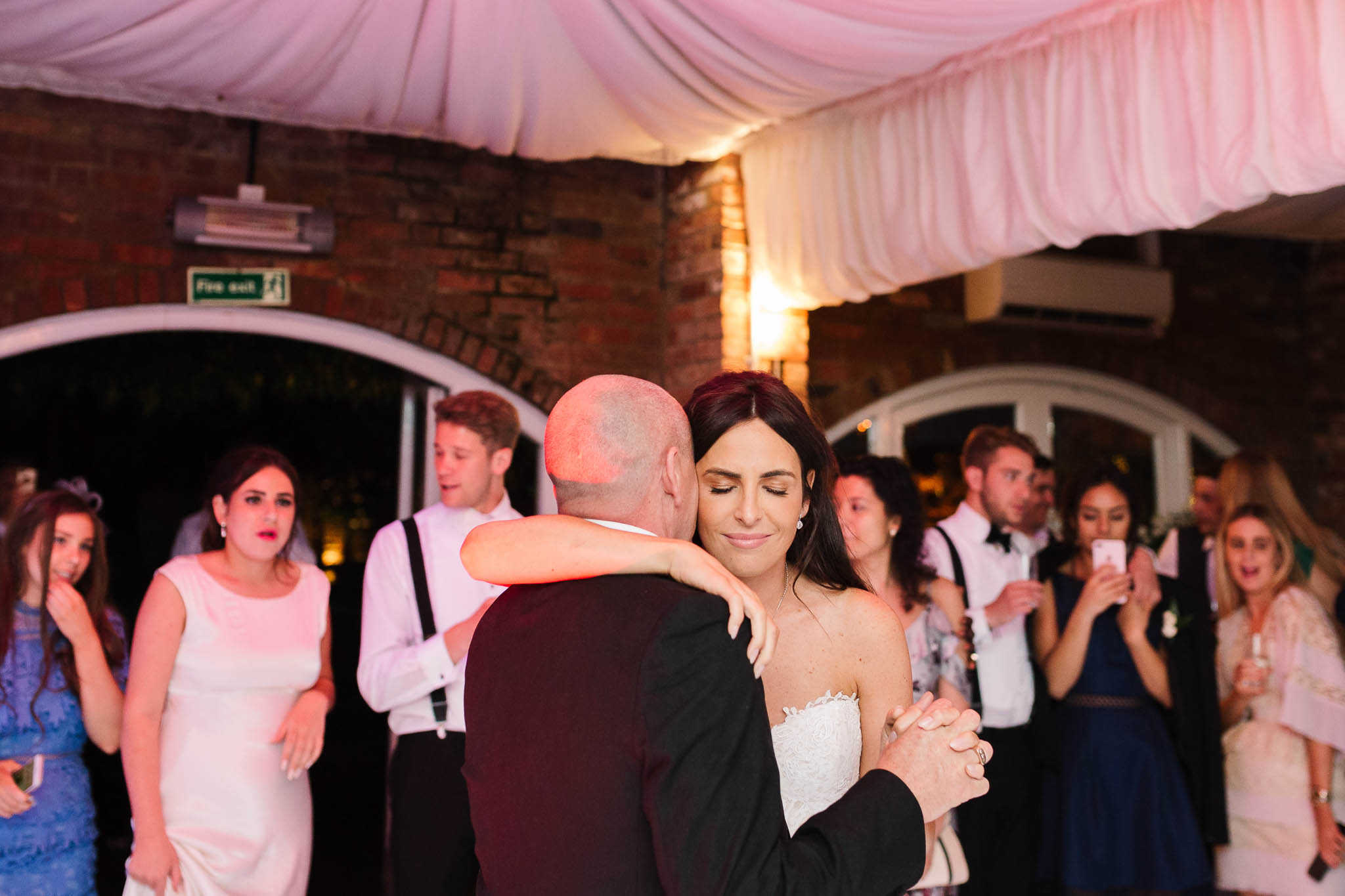 father and daughter dance at wedding