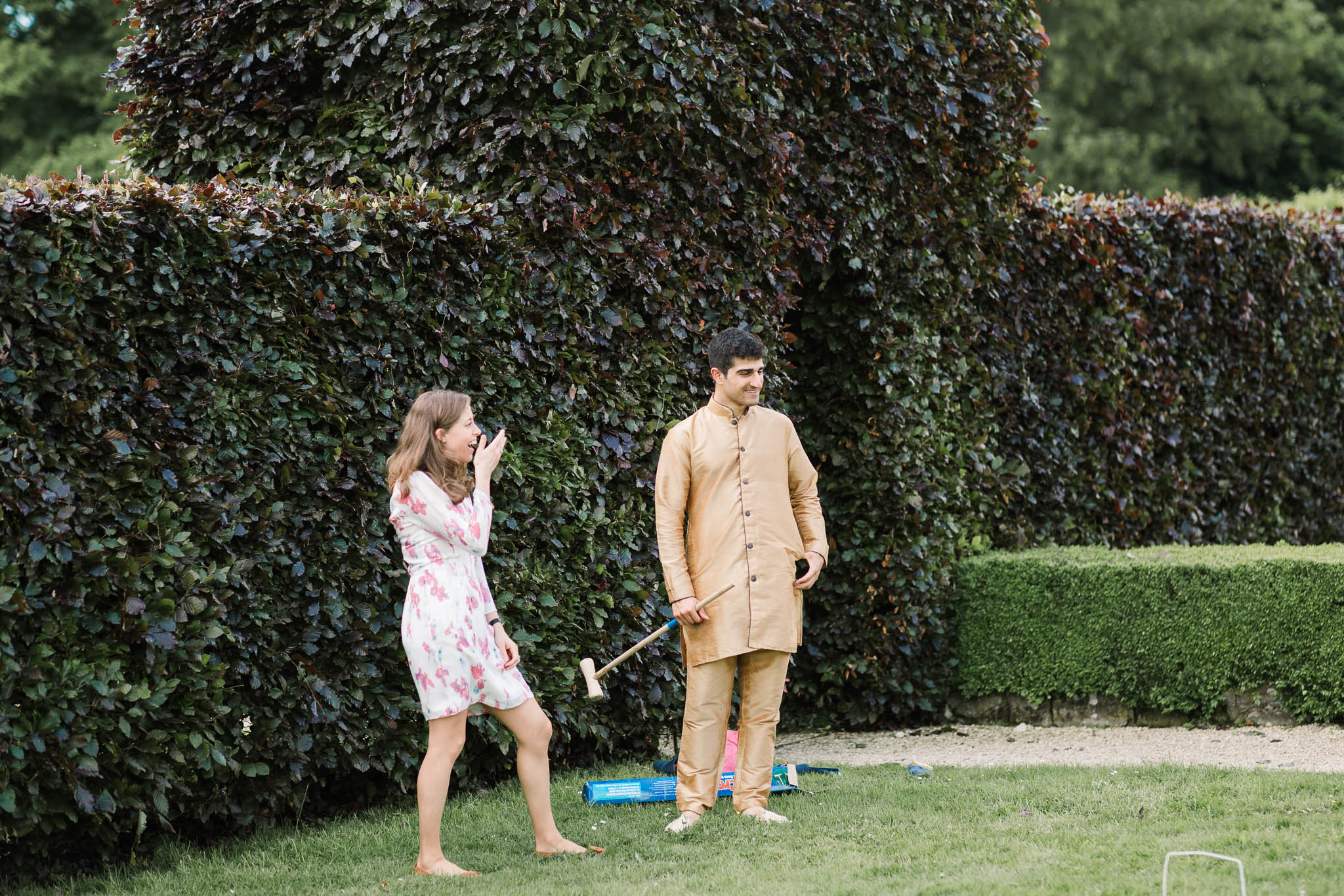 gardens games at wedding