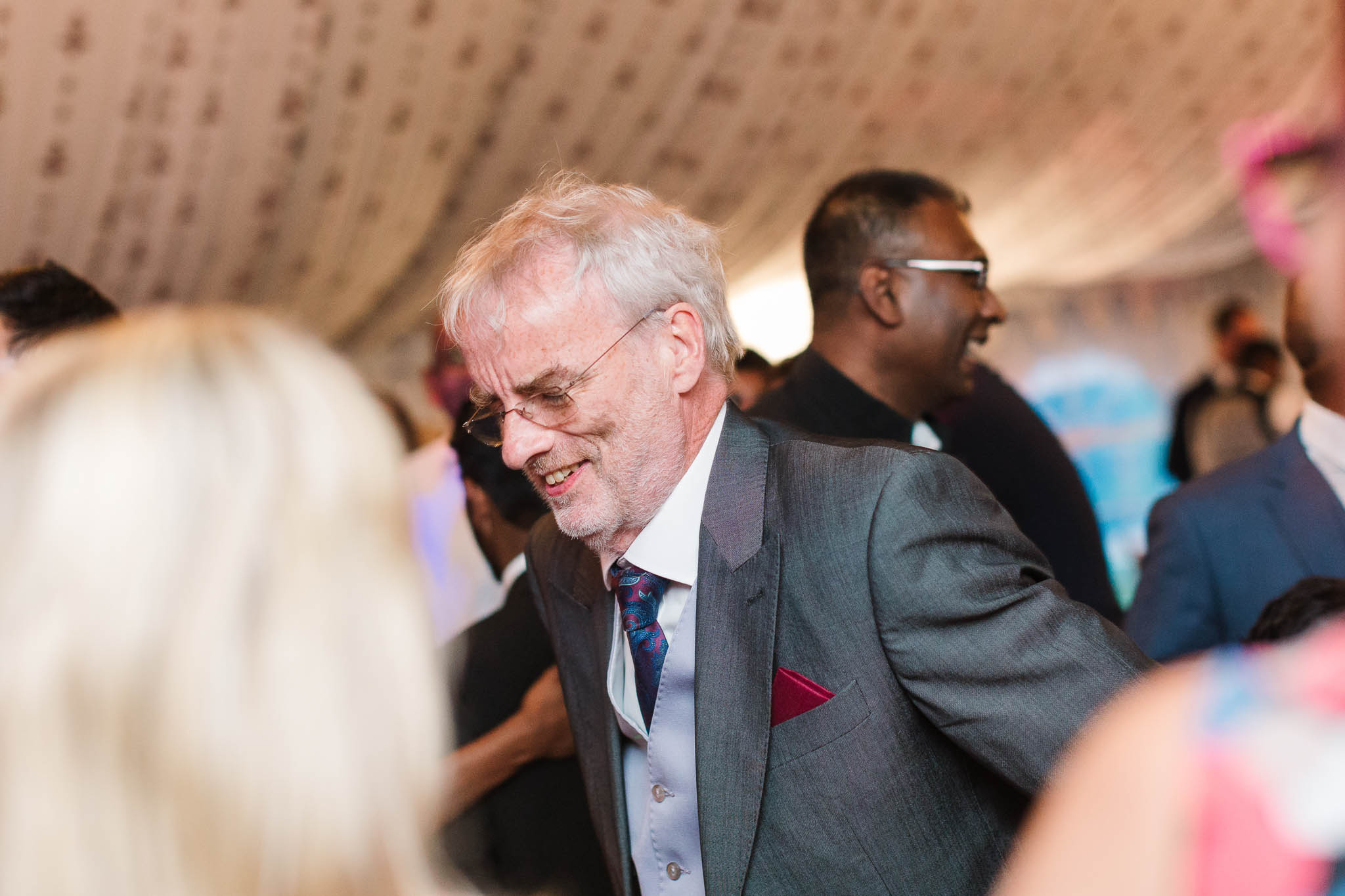 father of groom dancing
