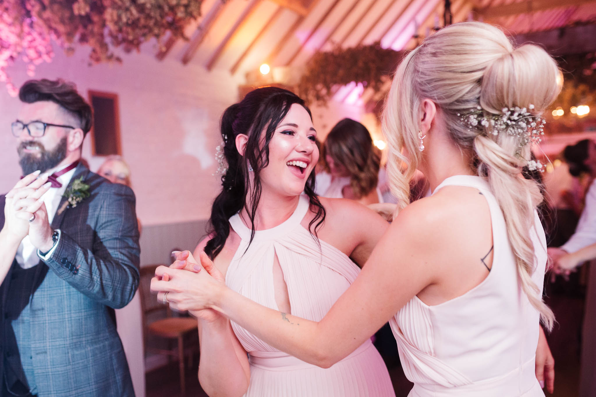bridesmaids dancing