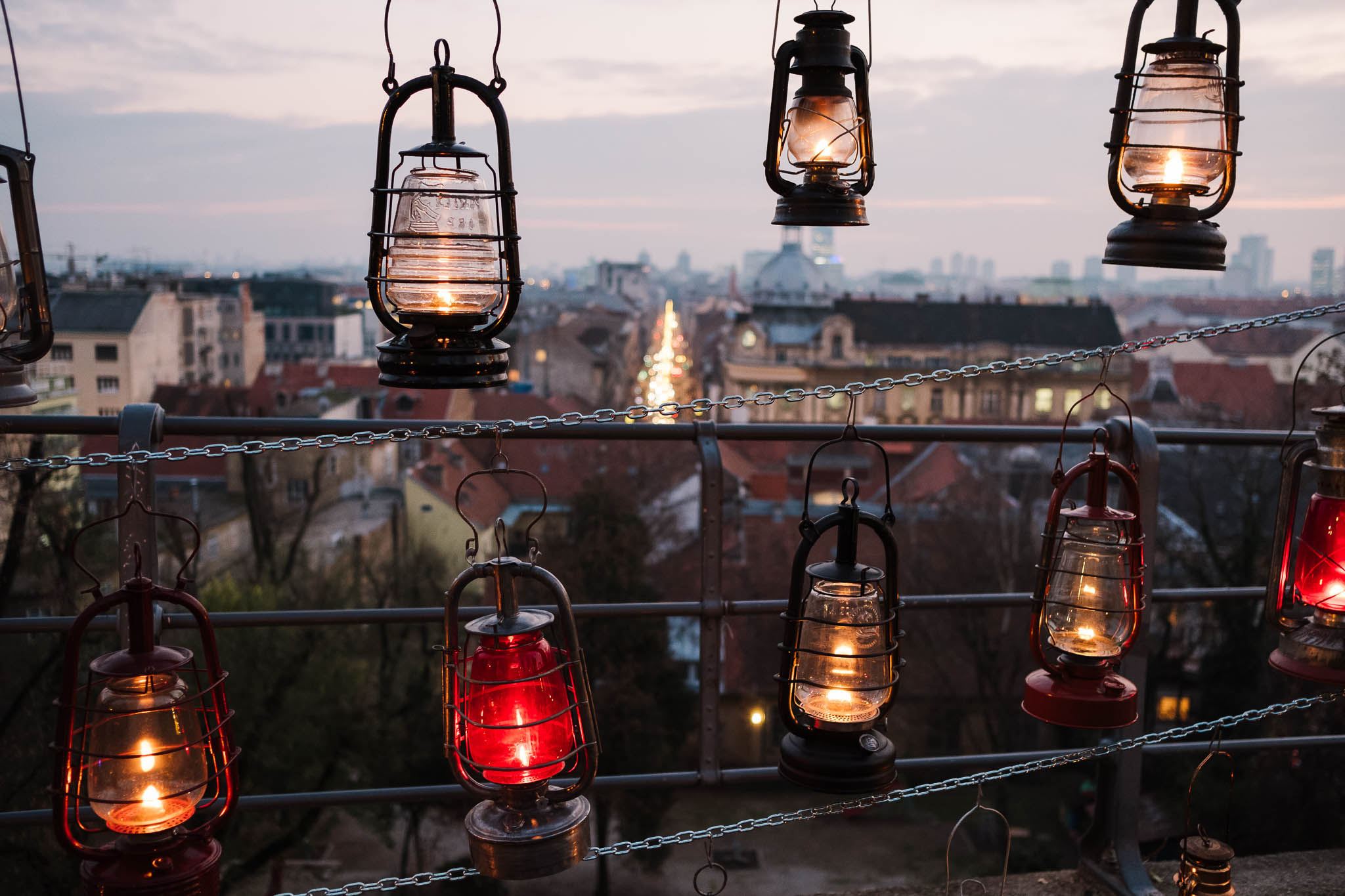 lanterns in zagreb
