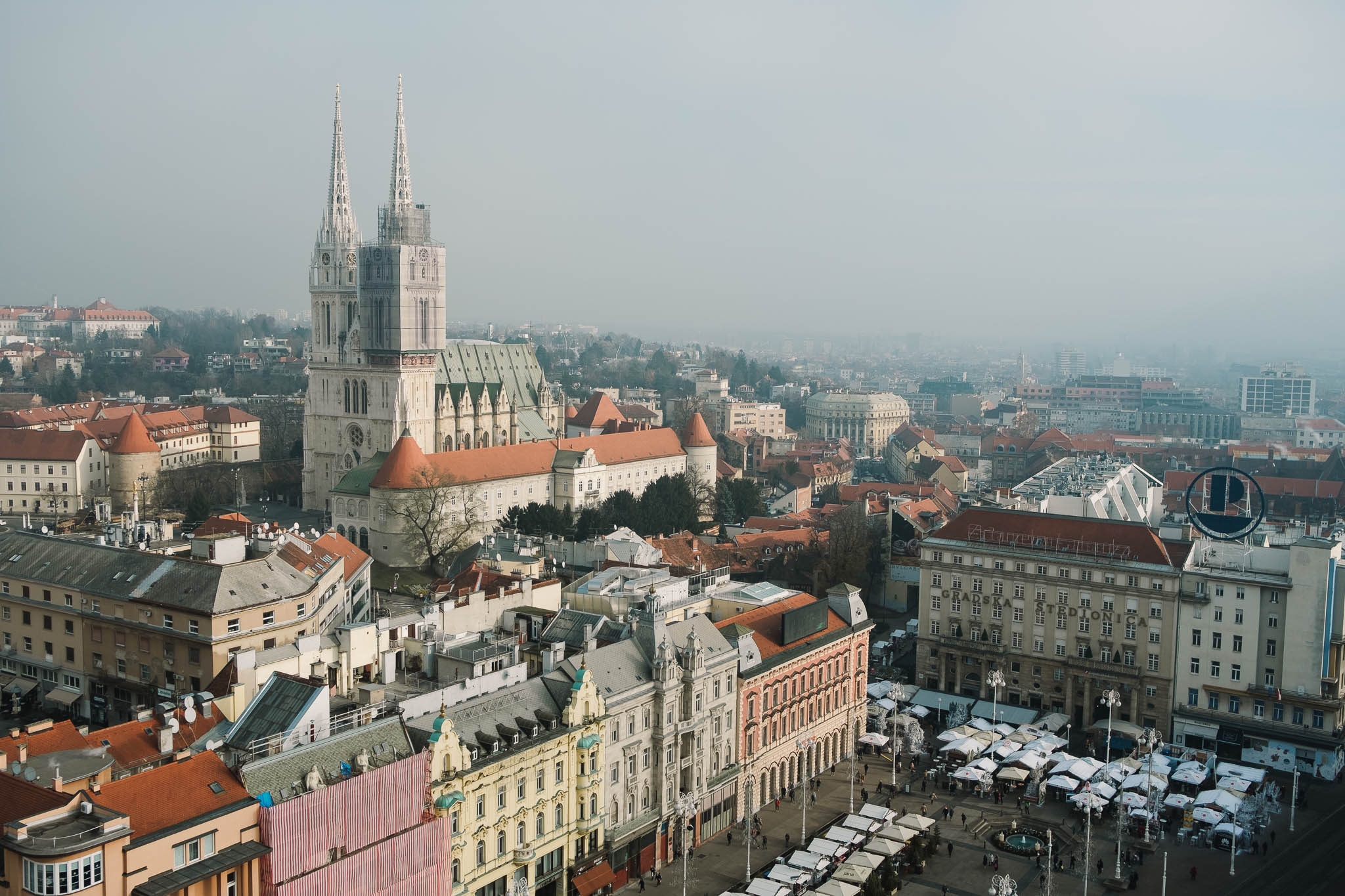 view in zagreb
