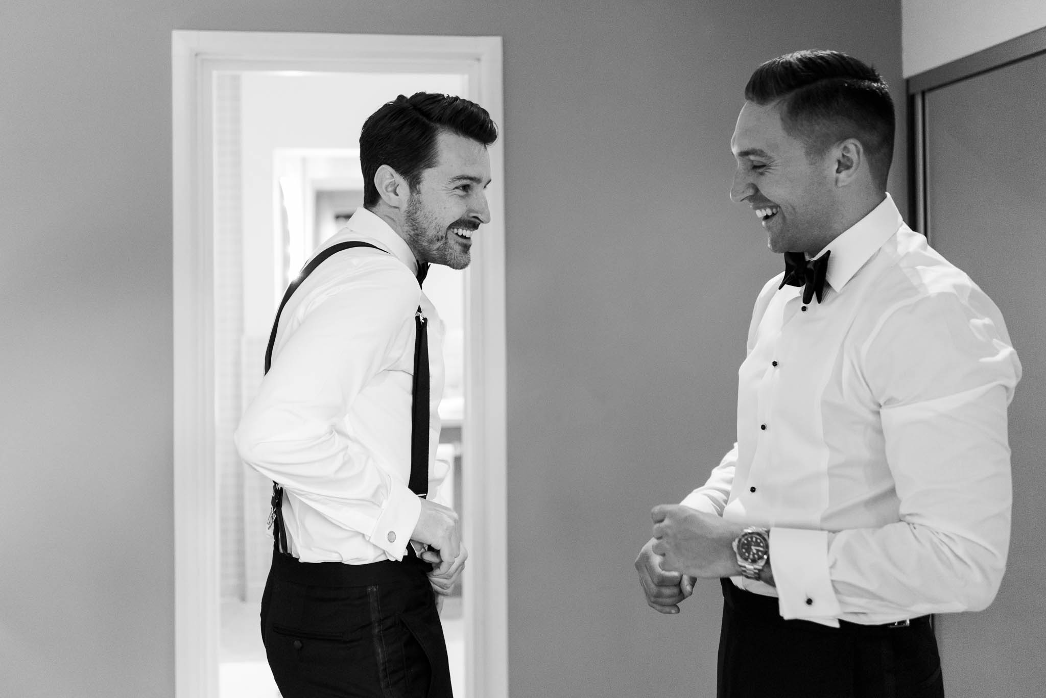 groom getting ready