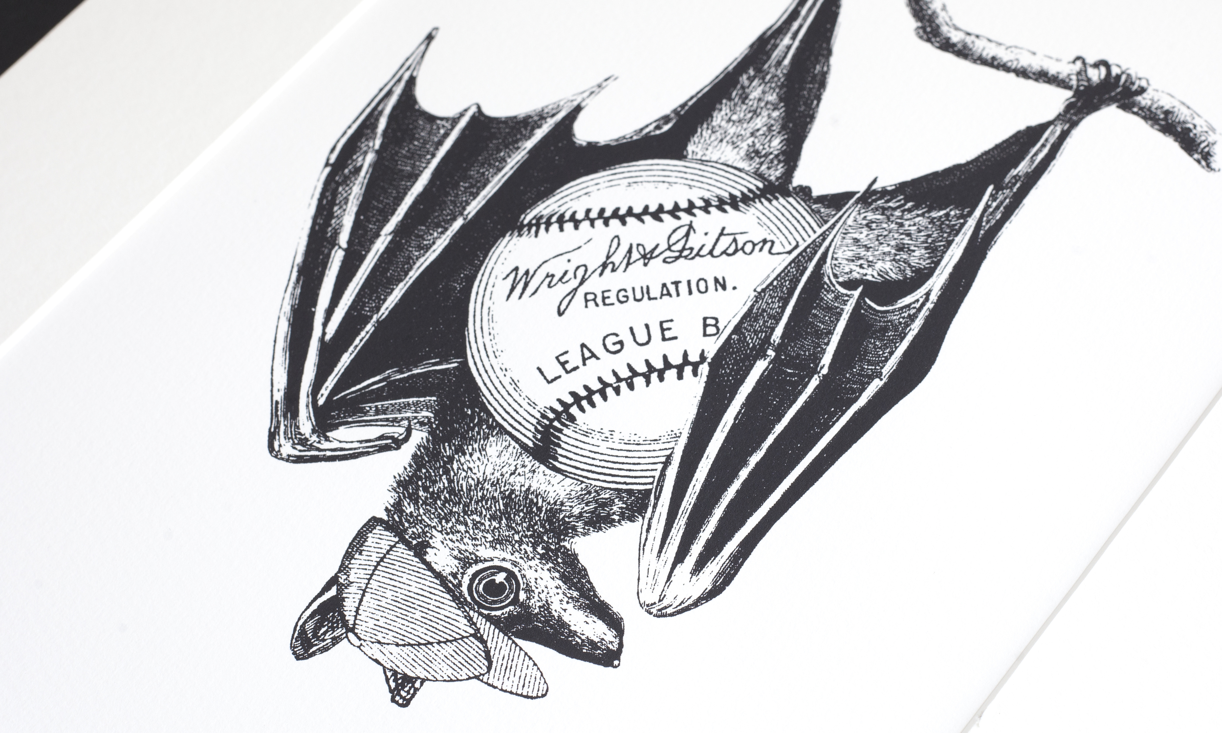 baseball bat print