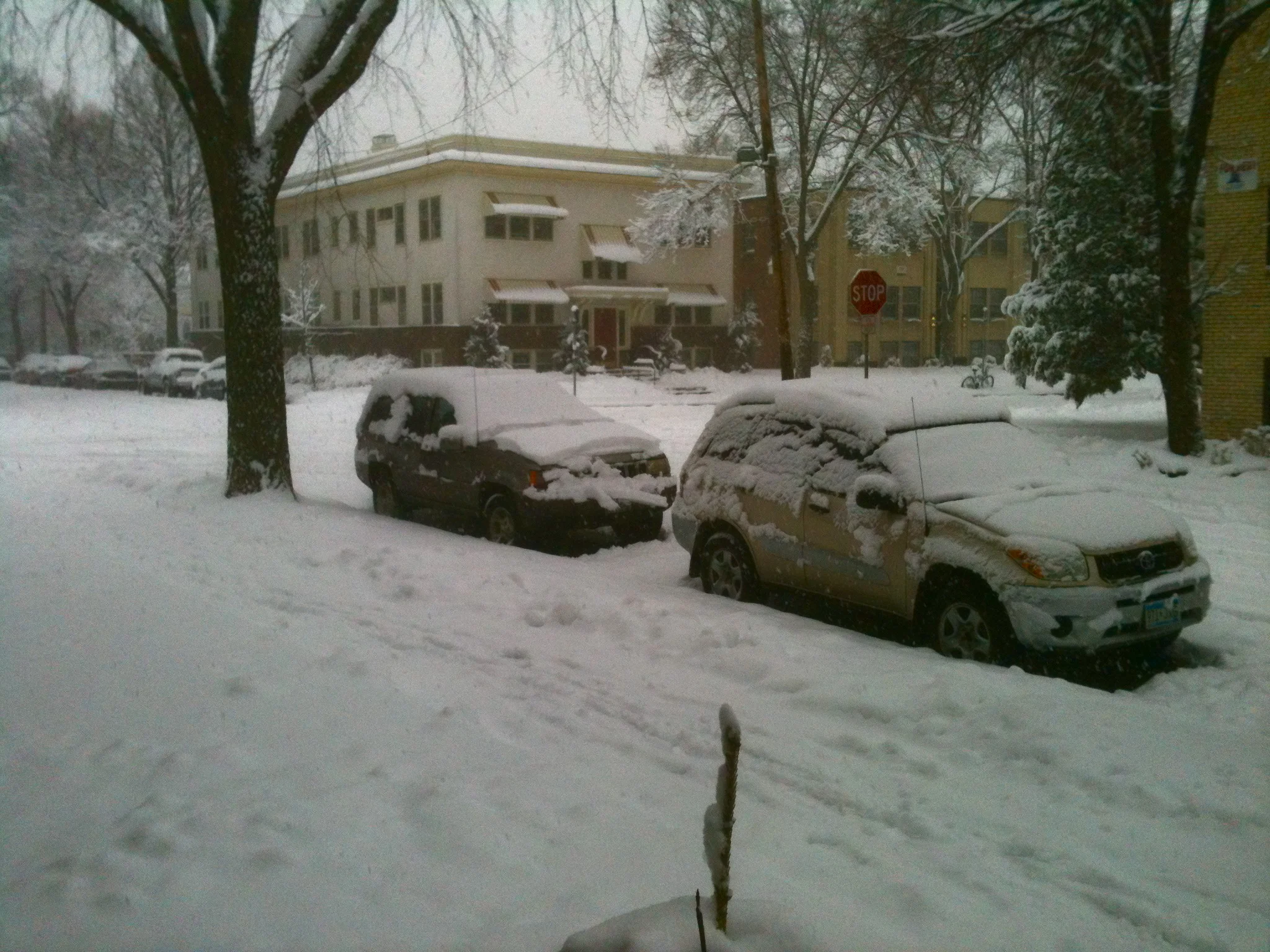 This photo was taken two winters ago but you get the idea.