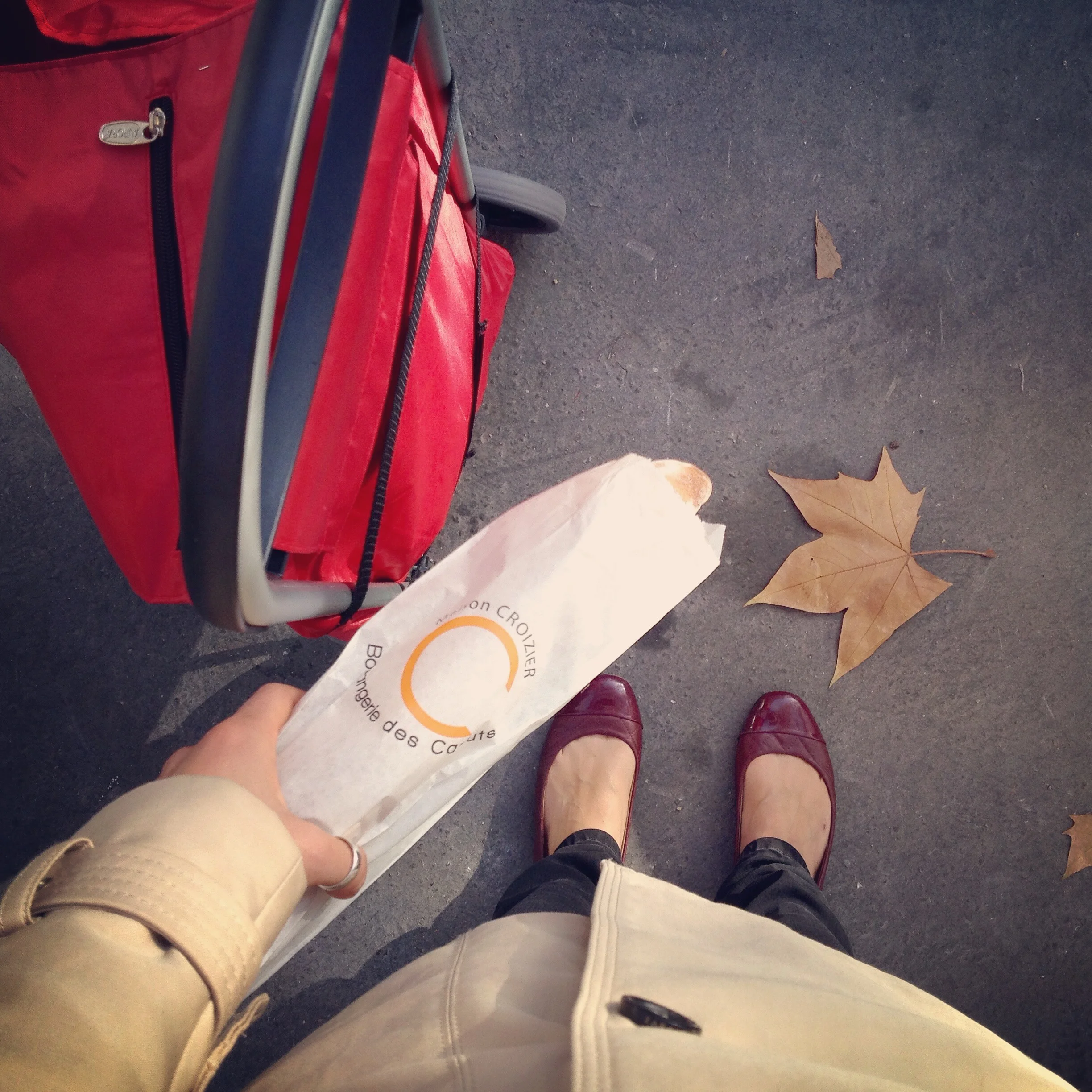 Note: the no-eating-on-the-go rule doesn't apply to baguettes.