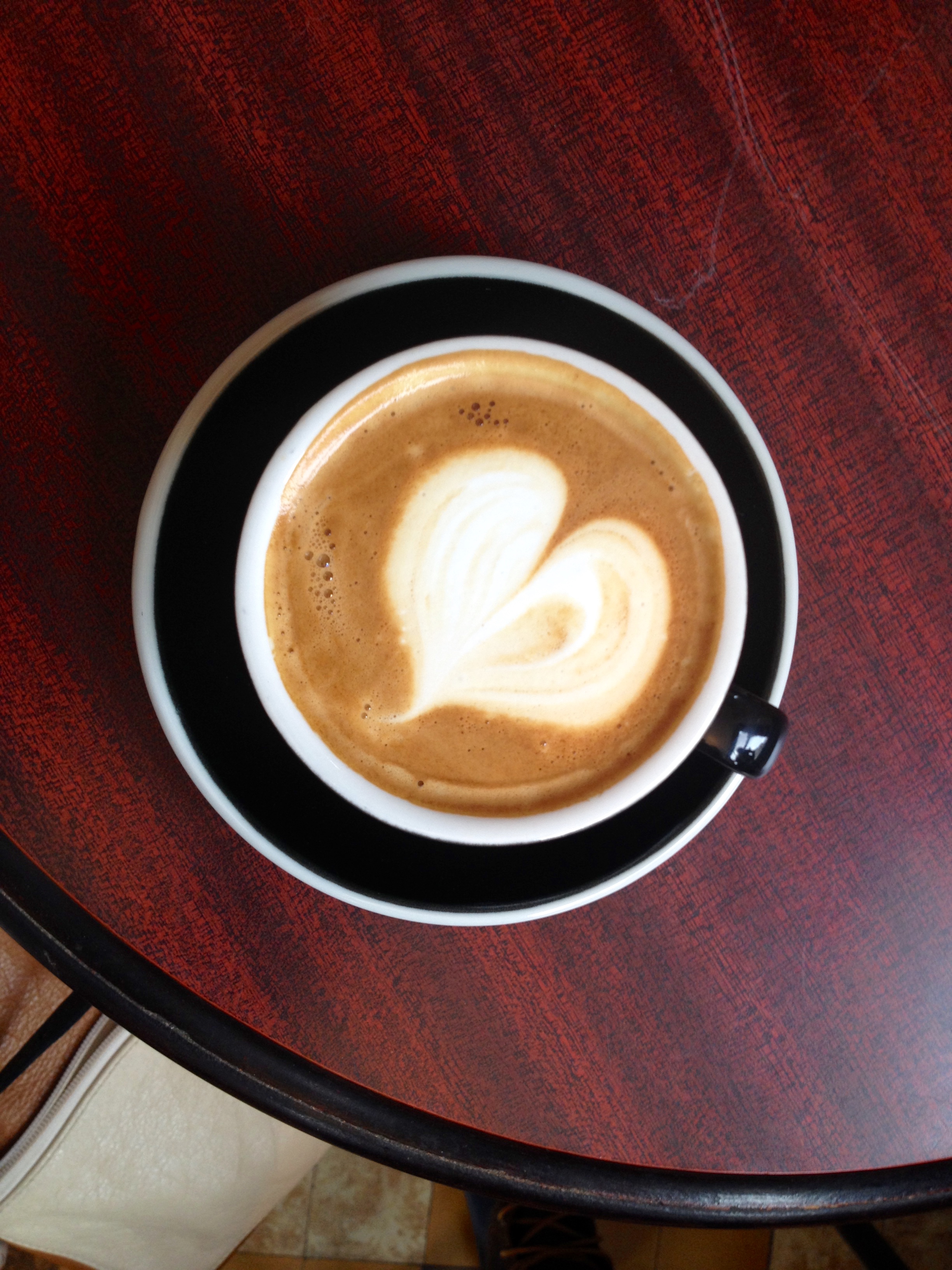 The requisite latte shot.