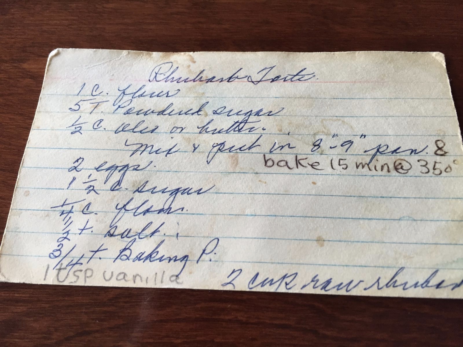 My mom got the recipe from my grandma, who likely got the recipe from one of her beauty shop clients. 