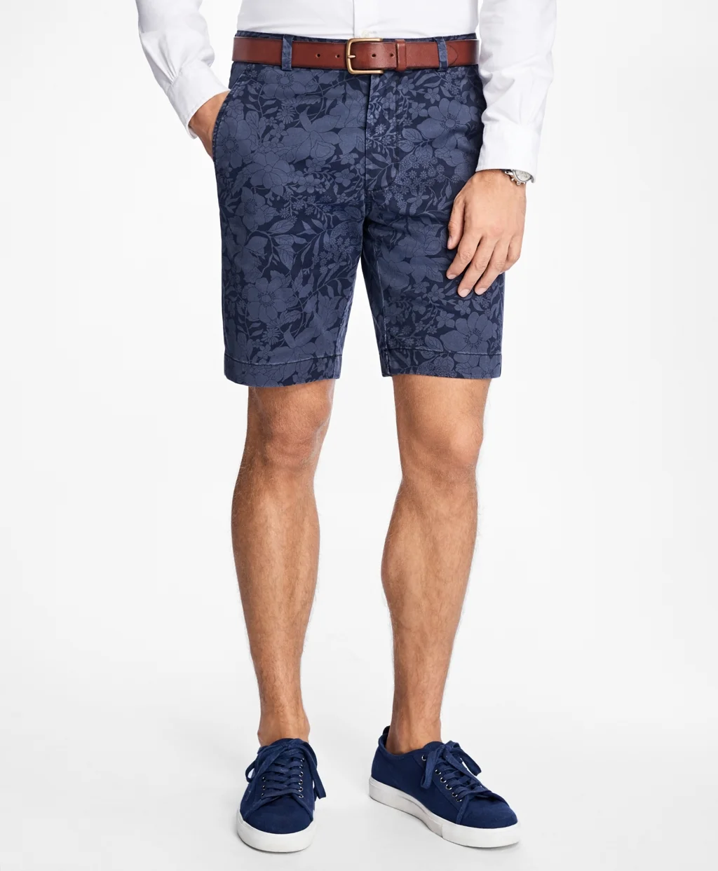 Brooks Brothers Blue Floral Print Shorts