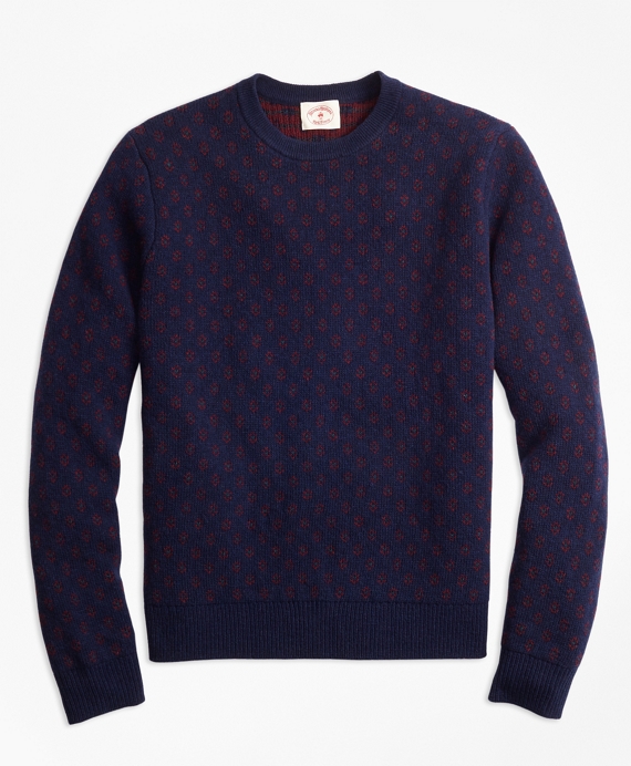 Brooks Brothers Foulard Jacquard Sweater
