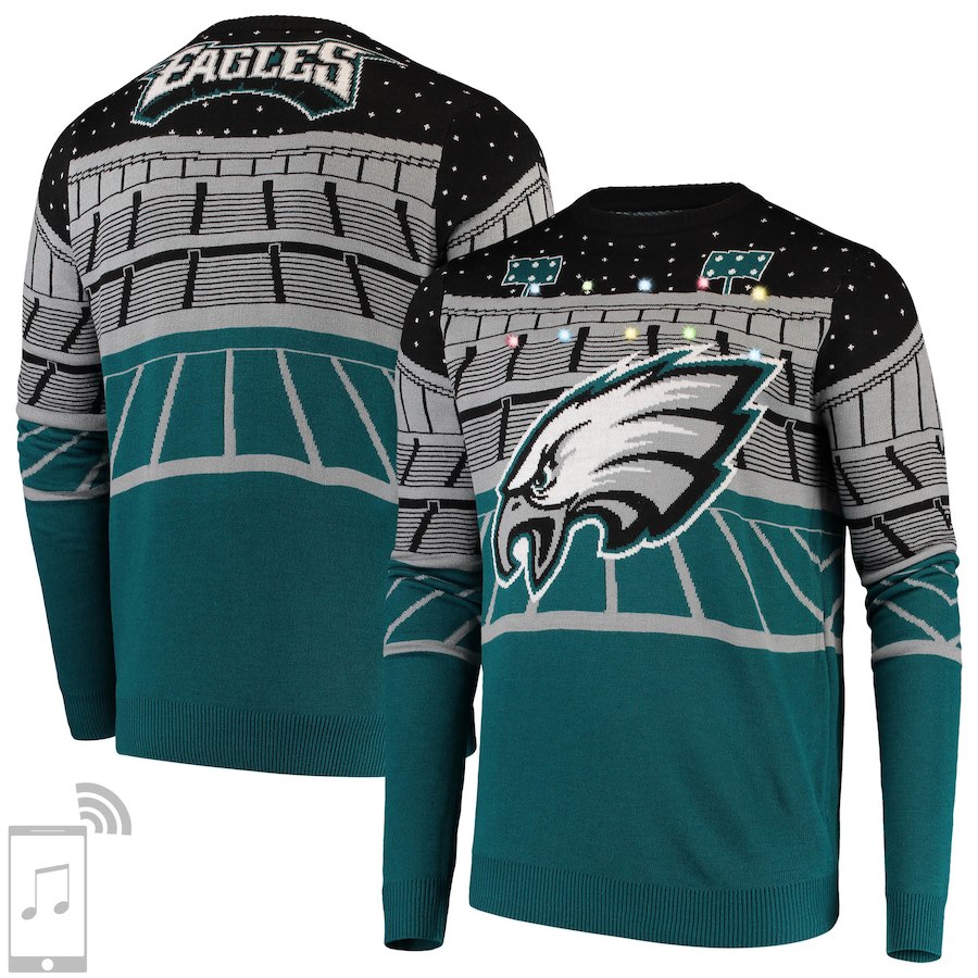 NFL Light Up Eagles Ugly Sweater
