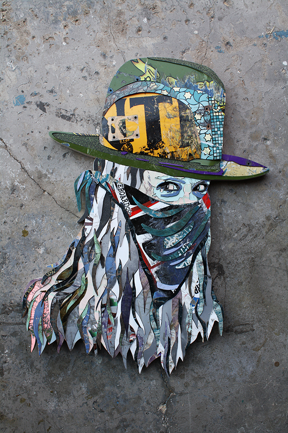 Super Rebel Self-Portrait 2018 (21.5x30x1.5in)