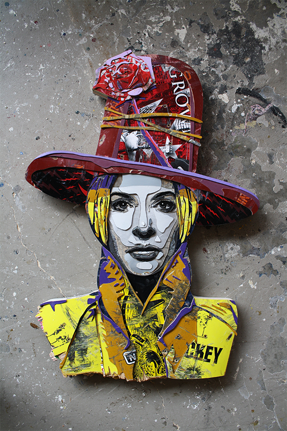 Super Rebel - Marina, 2019 (37x26x1.5in)