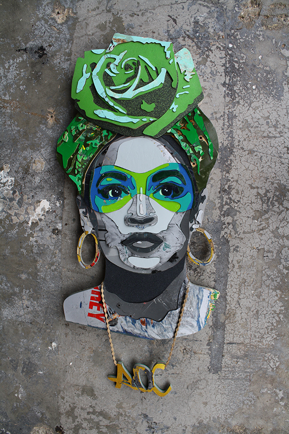 Super Rebel - AOC, 2019 (31.5x16.75x2.75in)
