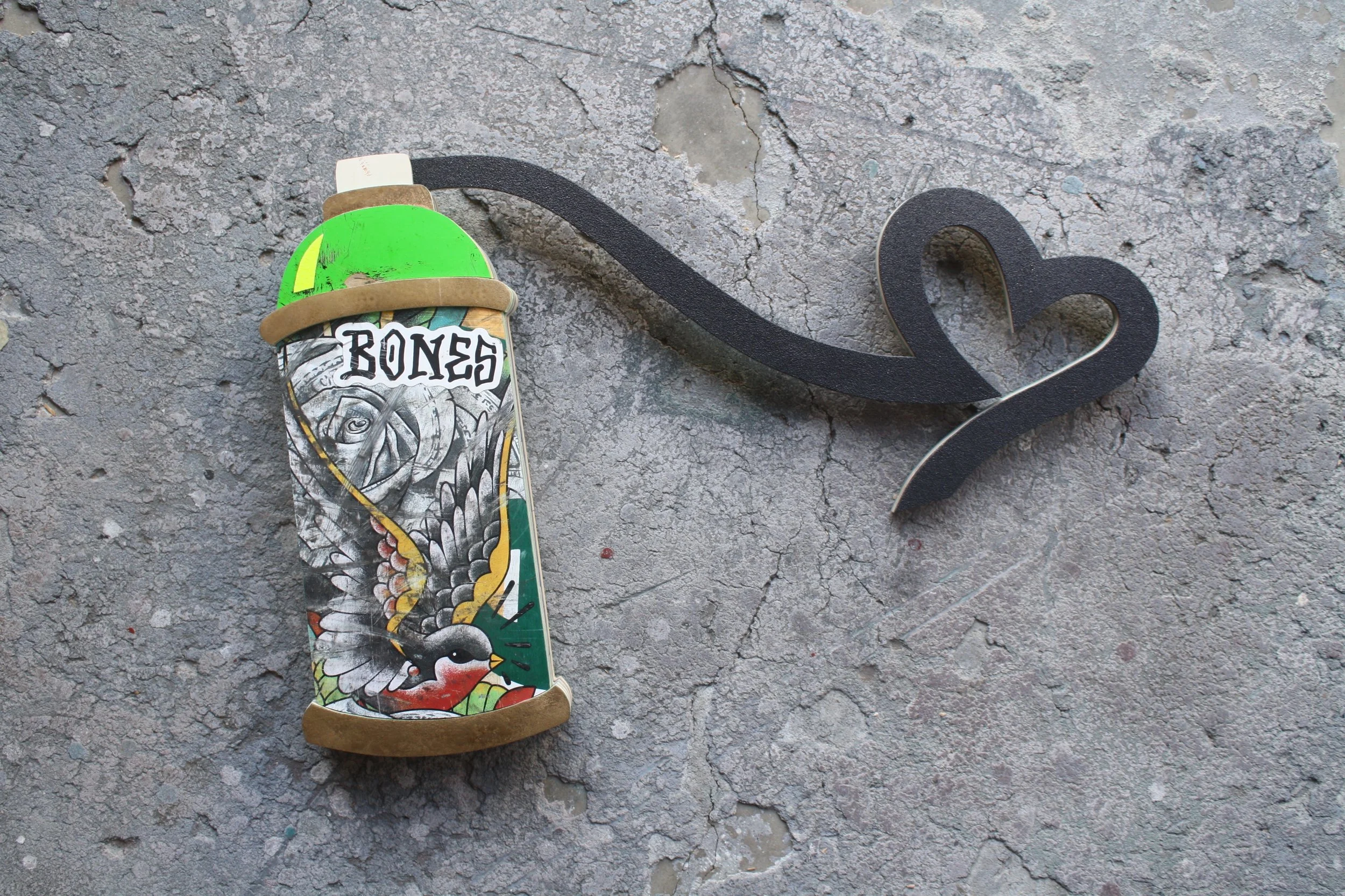 #30 "Magic Paint - Black Ink Birdy" / 11.25"H x 17"W x 1.5"D (29cm x 43cm x 4cm) / 2025 / under $1k