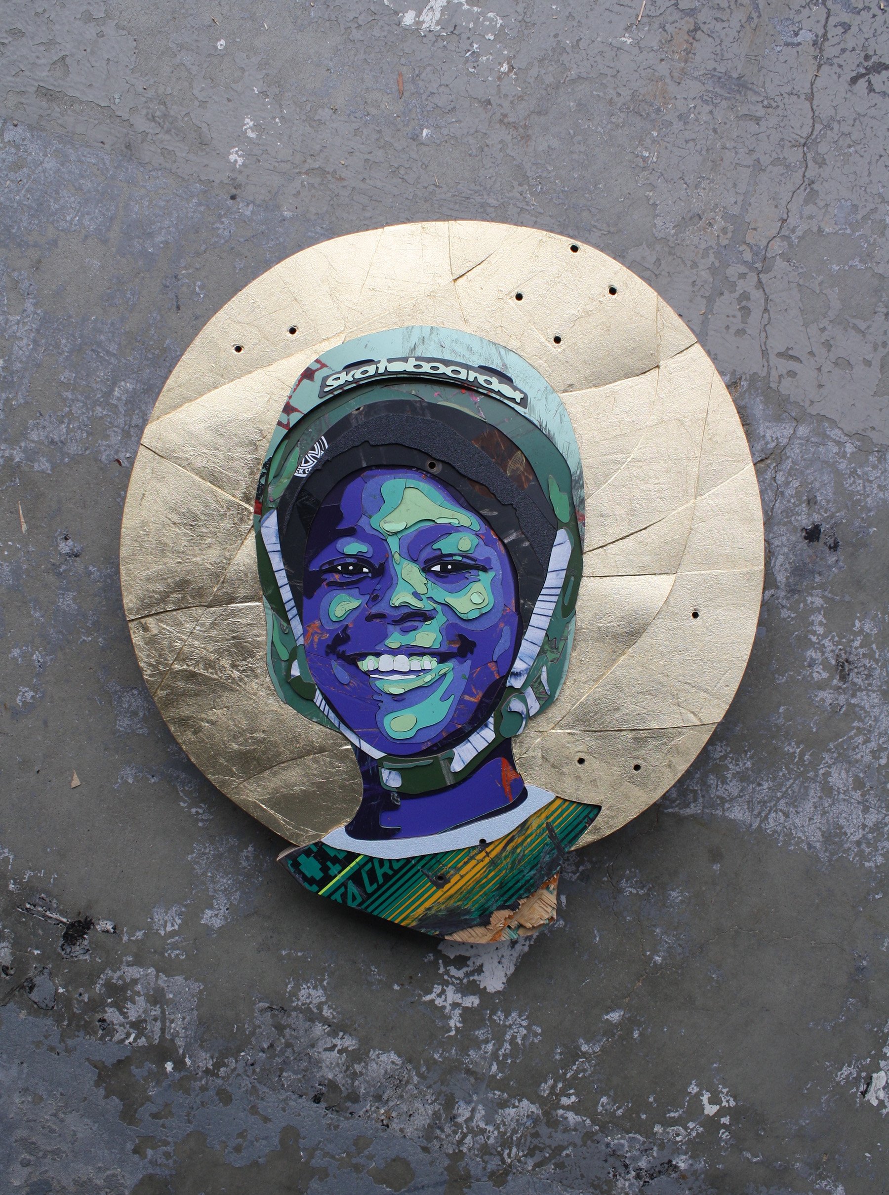 "Over The Moon", 2024, (21x18.5.25x2in) sold  