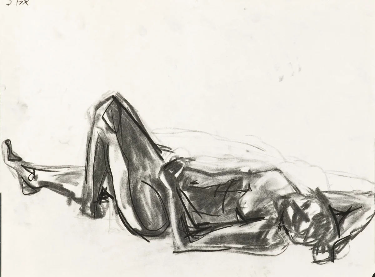 Figure Study in Charcoal