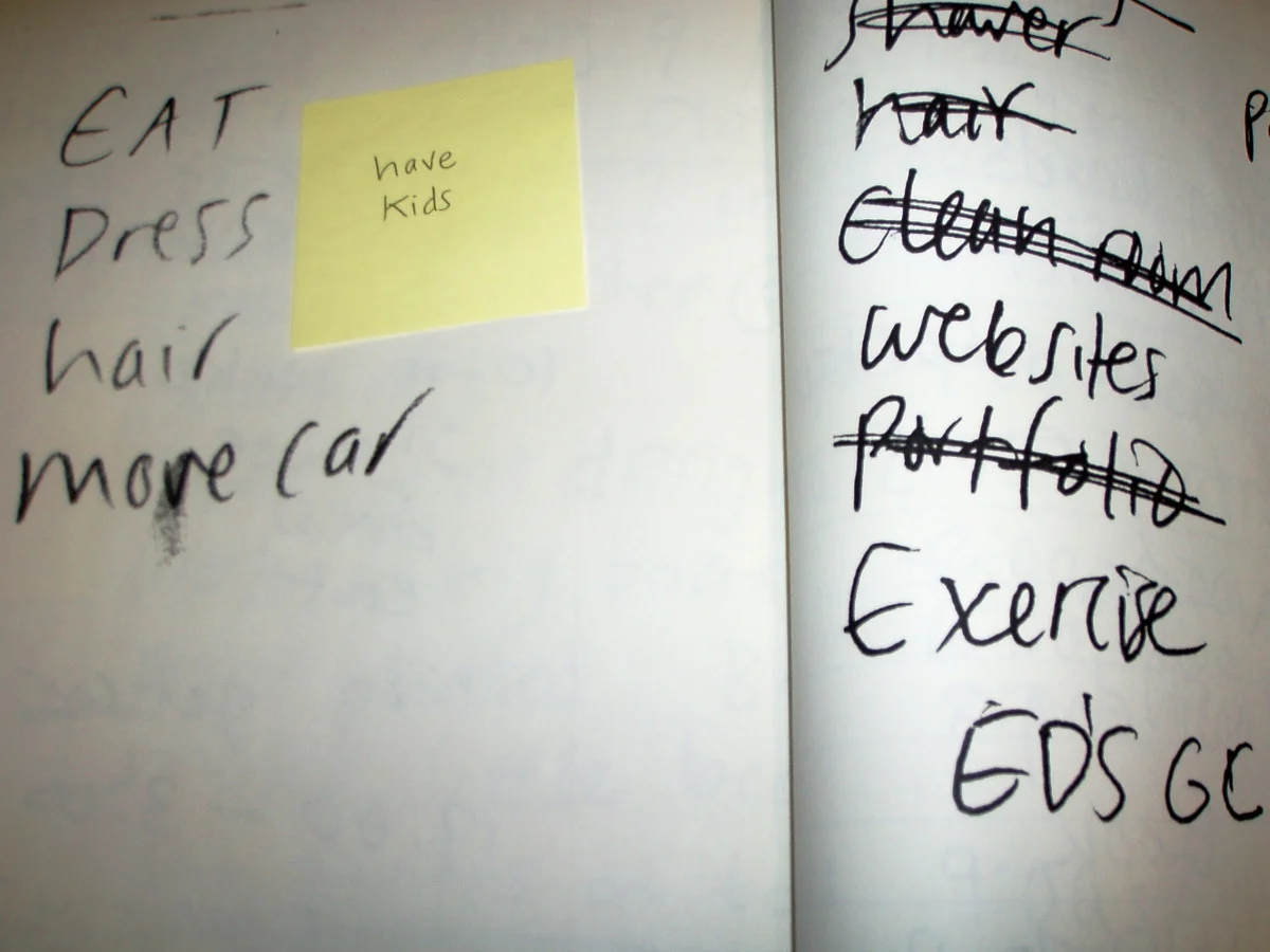 To Do List Experimental Concept Book