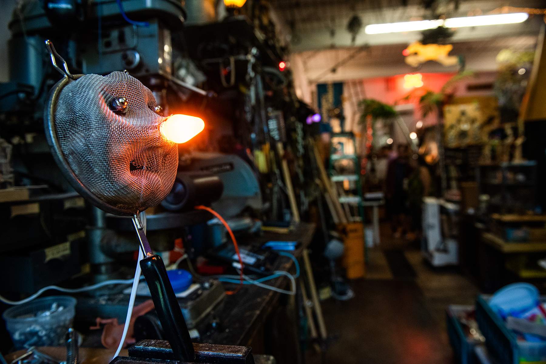 A sculpture by kinetic artist Steve Gerberich at his studio space in Atlas Studios. More than 170 artists participated in the event at more than 30 locations around Newburgh.