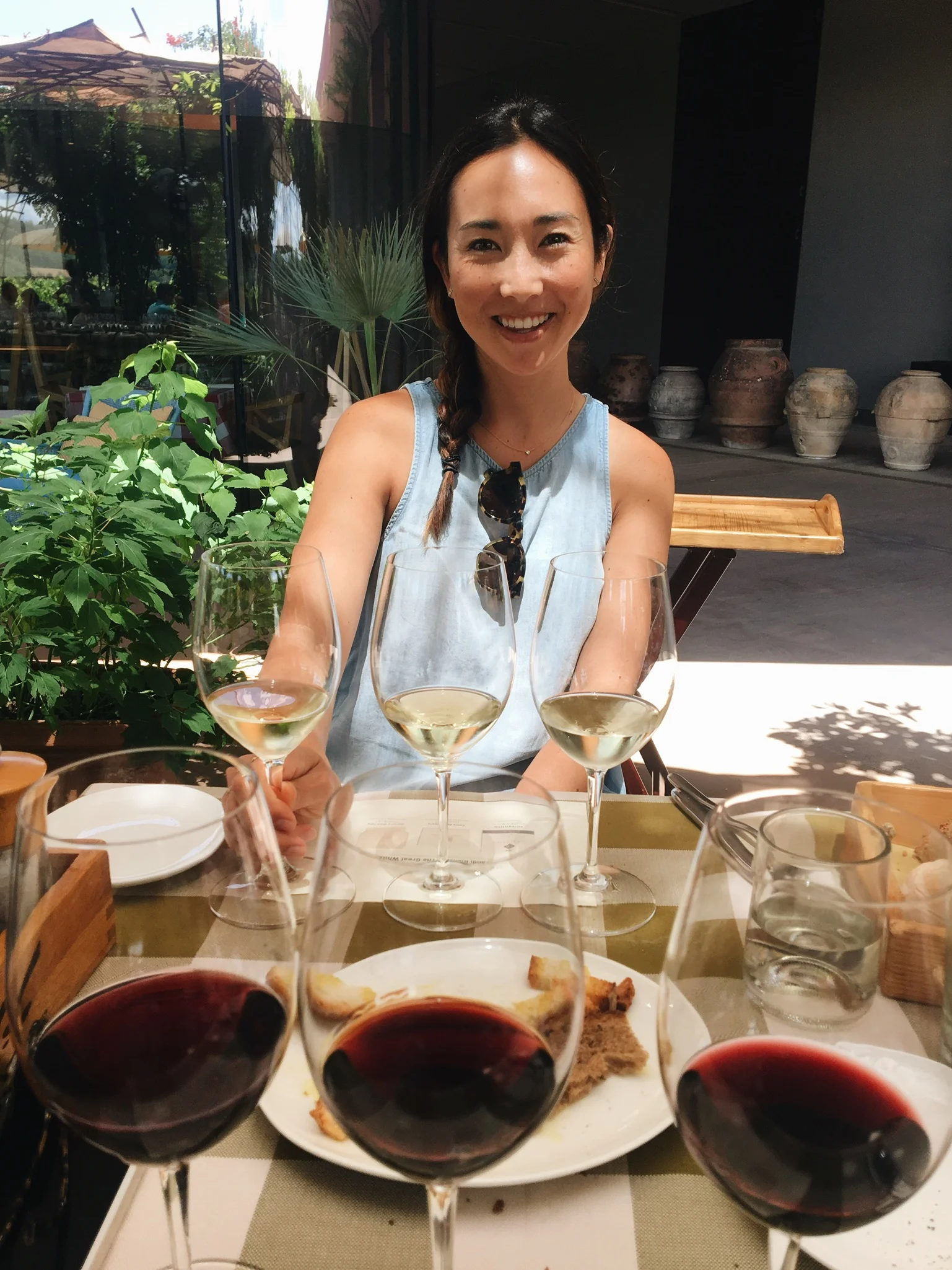 Trying wine flights at Antinori Nel Chianti Classico