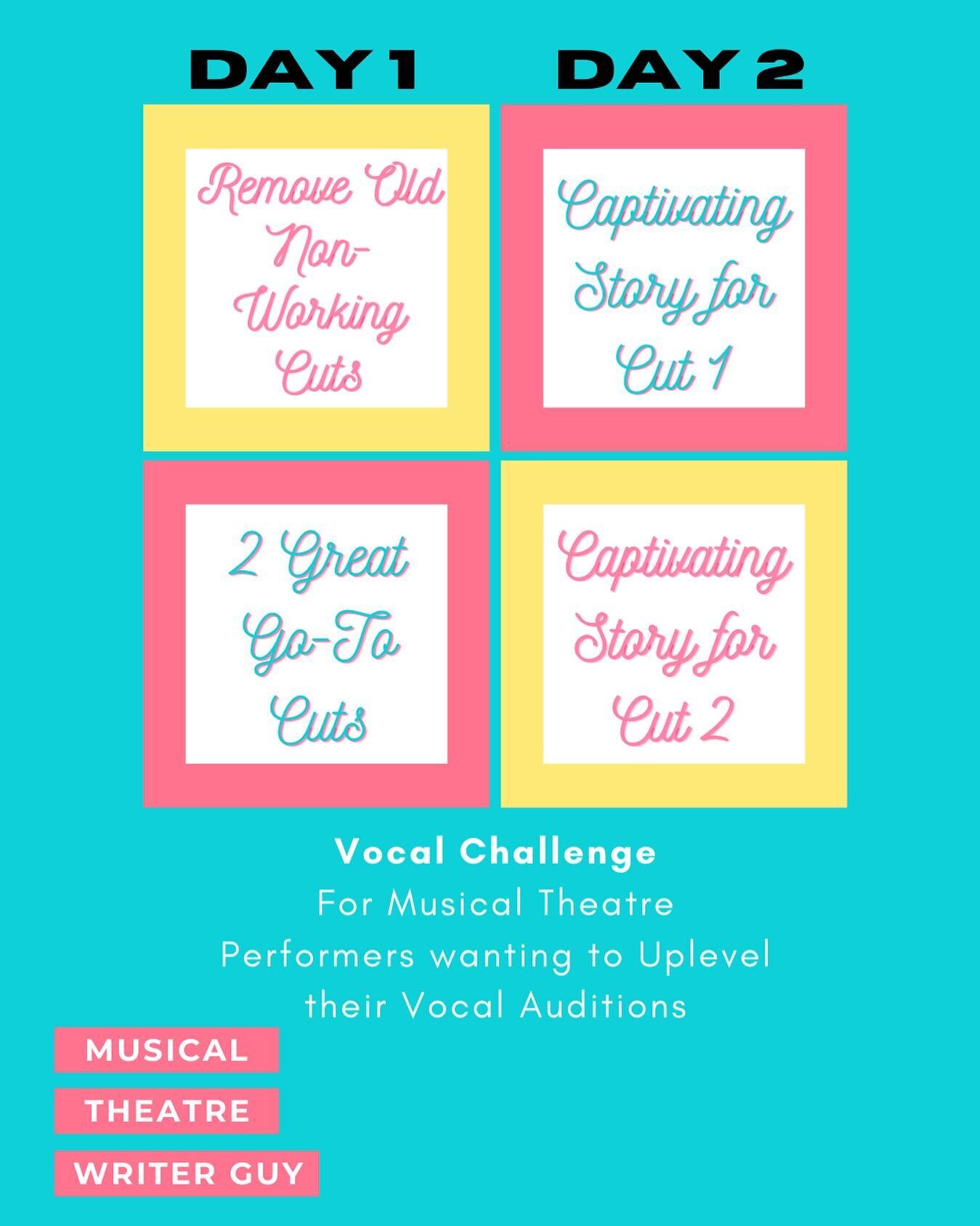 Audition Refresh Challenge is only 3 DAYS AWAY!!! Are you ready???
.
For more info and to download the graphic, follow the link in my bio!! I'll see you Live on IG on 7/17 &amp; 7/18 at 2pm EST!
.
Follow MT Writer Guy here, on YouTube, or Michael Rad