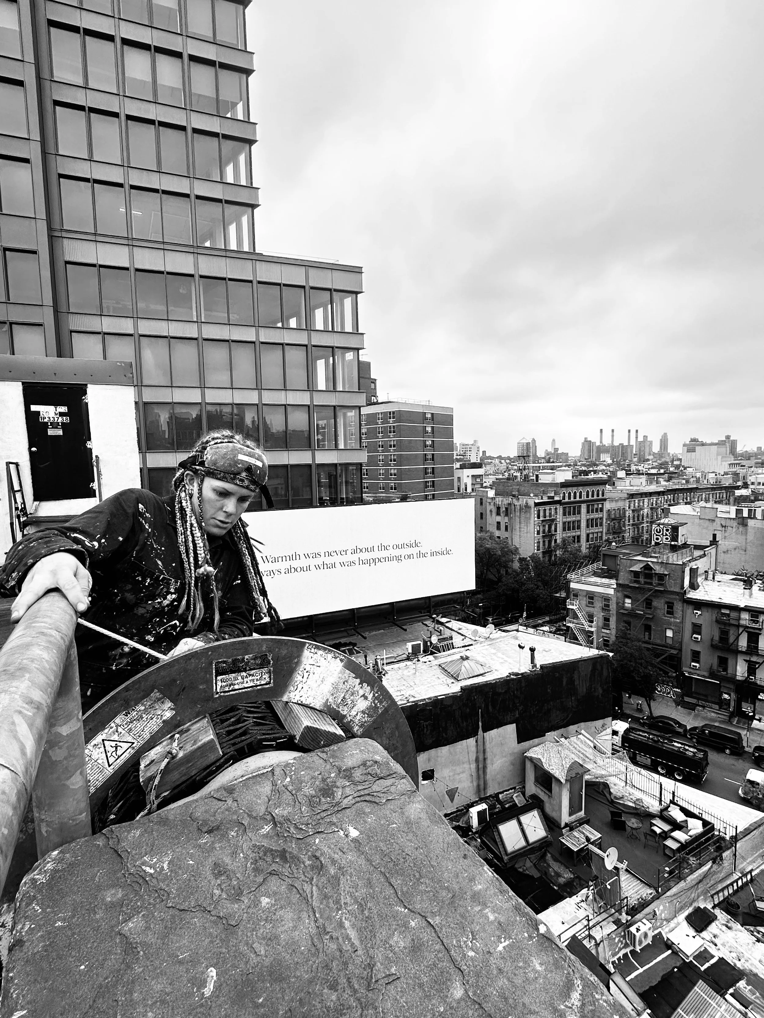  Artist Kate Rushton over Manhattan  New York City  2025 