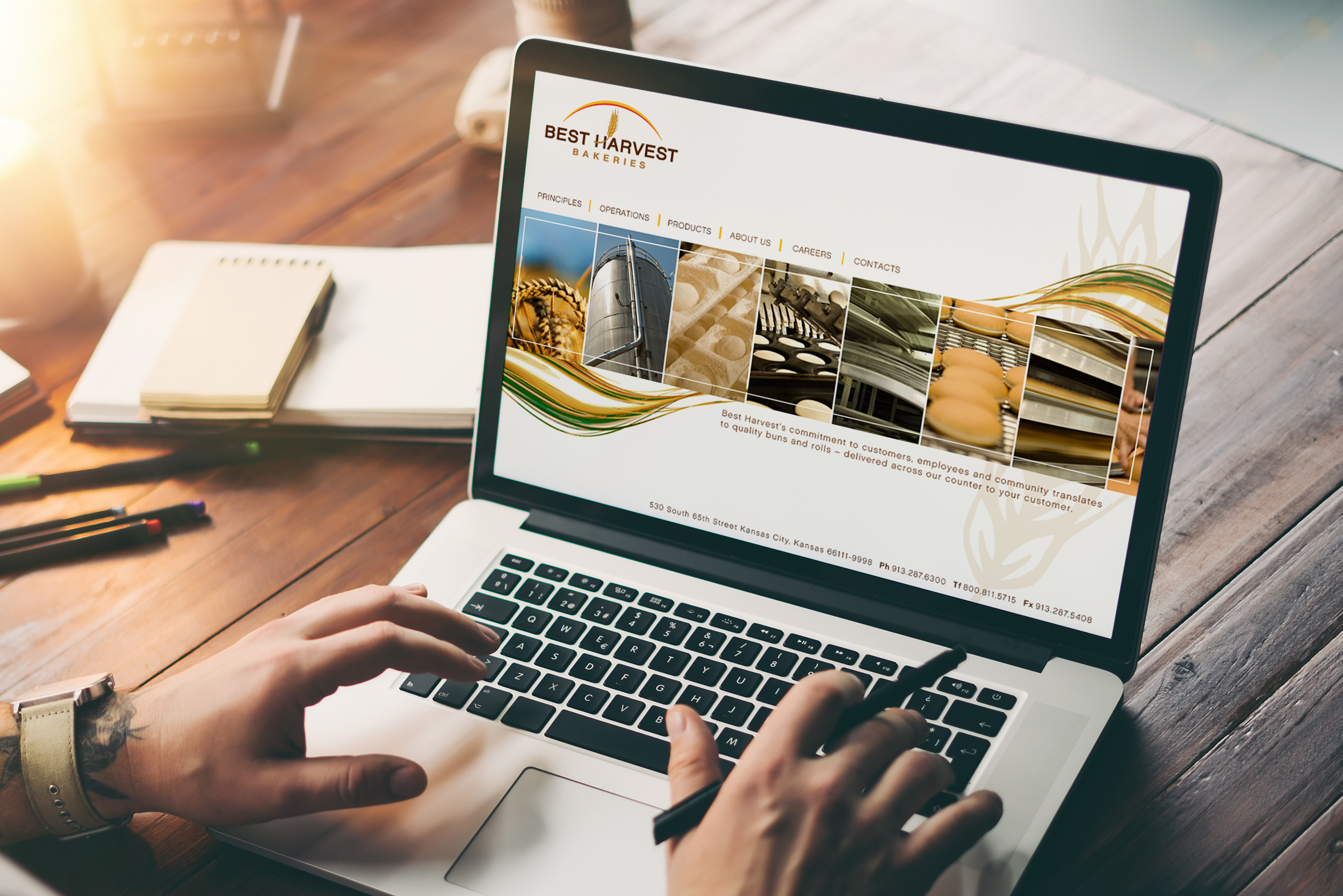 Best Harvest Bakeries Web Site Design