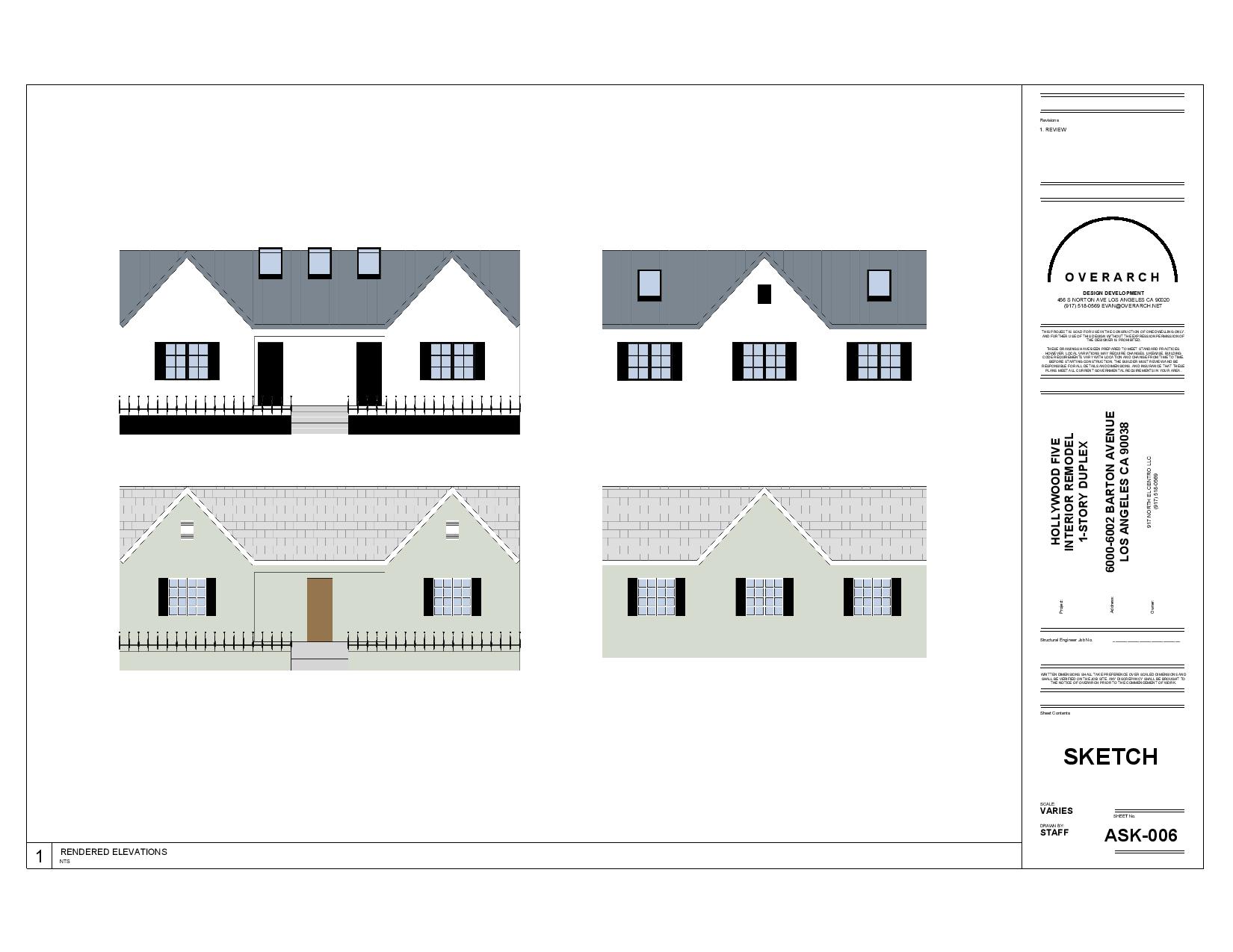 BARTON AVENUE NORTH ELEVATION