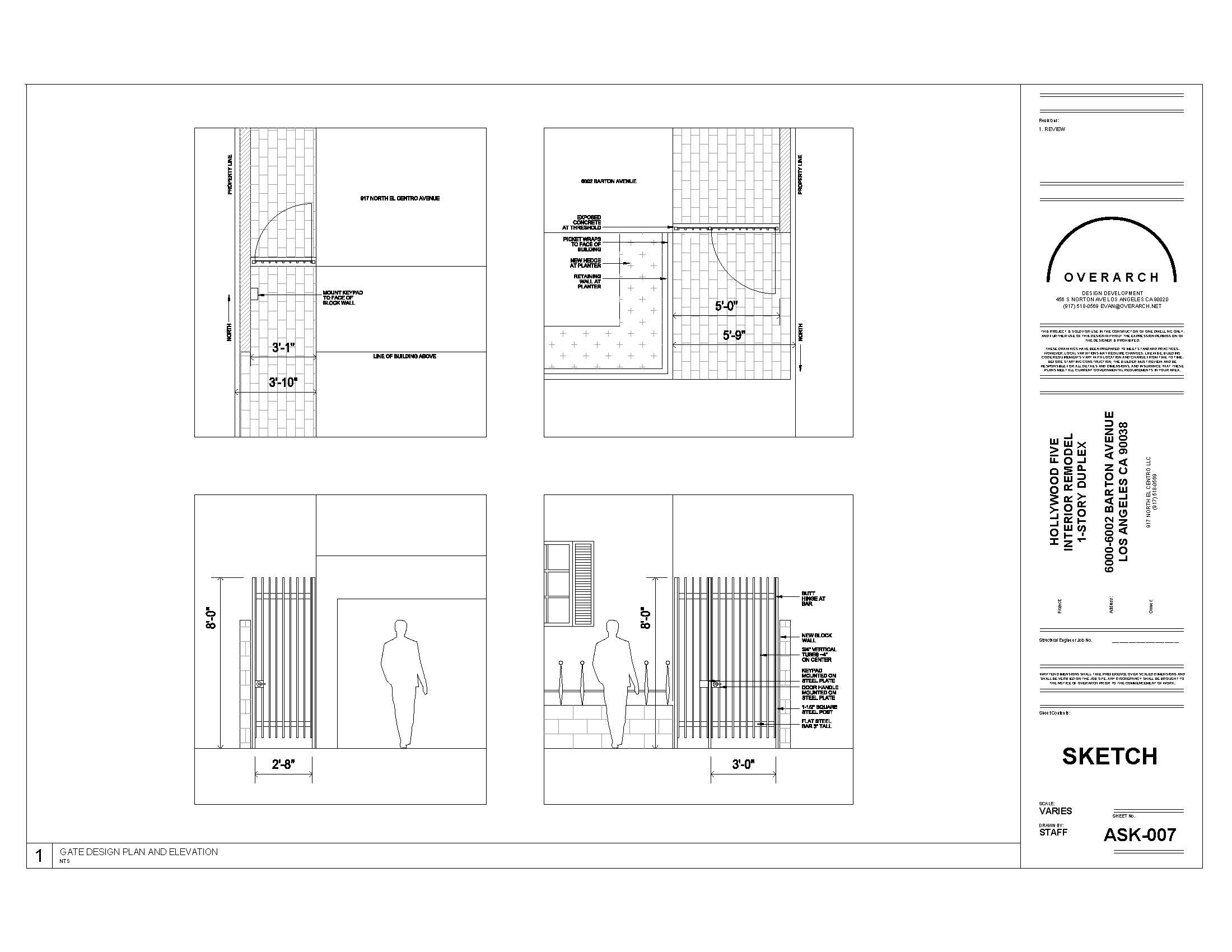 HOLLYWOOD FIVE GATE DESIGN