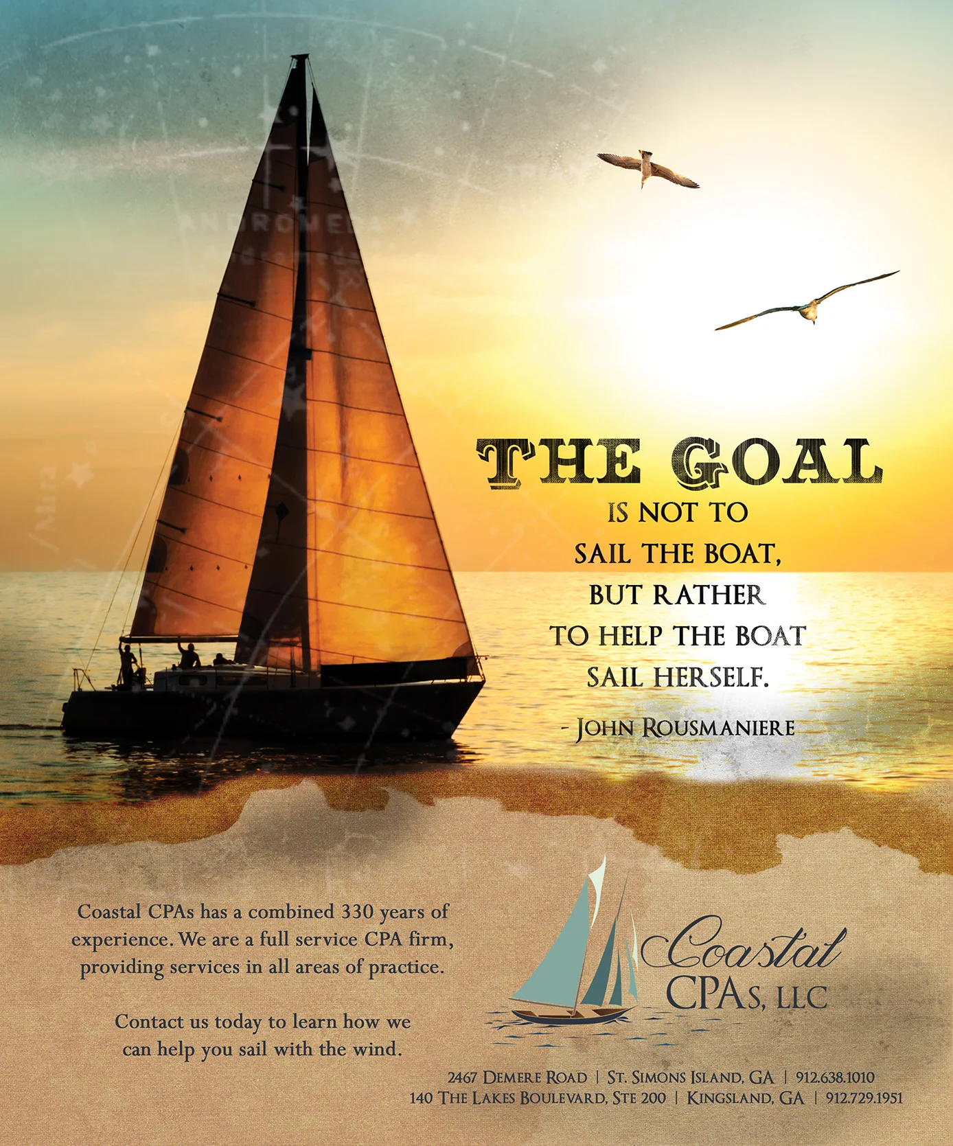 Coastal CPA's Ad, St. Simons Island, GA