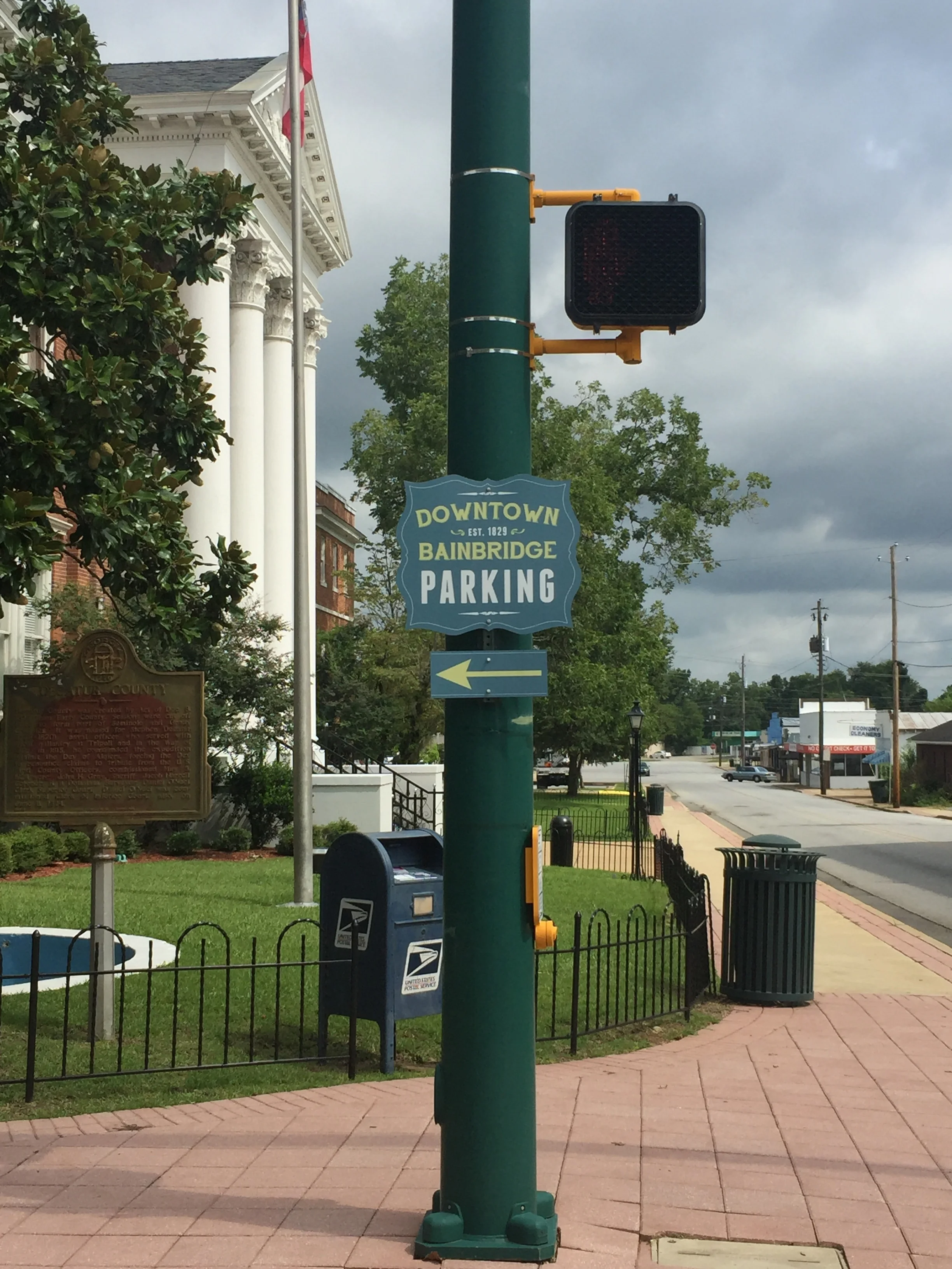 Downtown Bainbridge Direction Sign-Design, Print