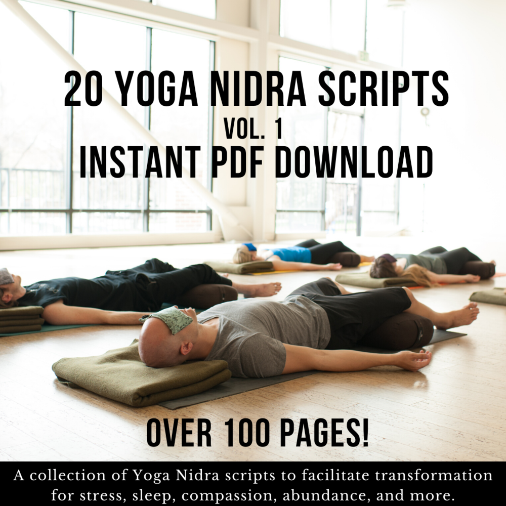 Script yoga meditation Cleansing relaxation