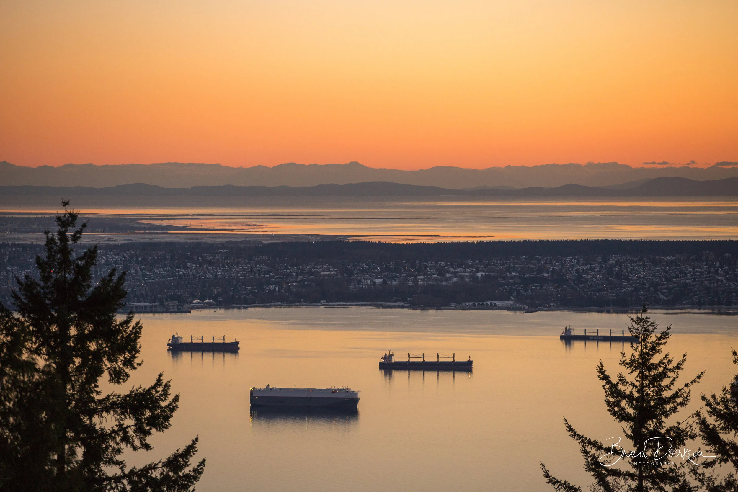 Burrard Inlet Sunset, British Columbia
