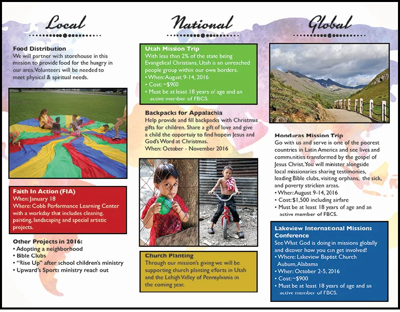 Tri-fold Brochure Design