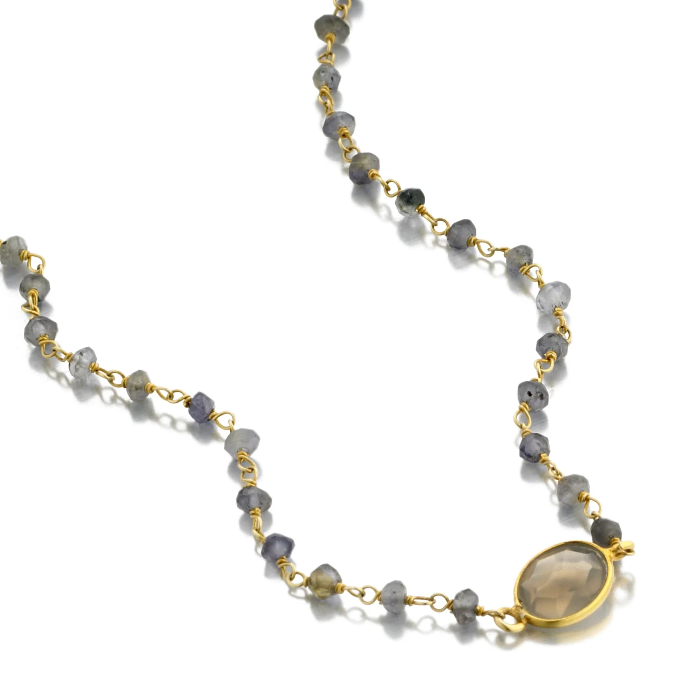 The Libi - Smokey Quartz Center Stone - Gold Vermeil - Iolite.jpg