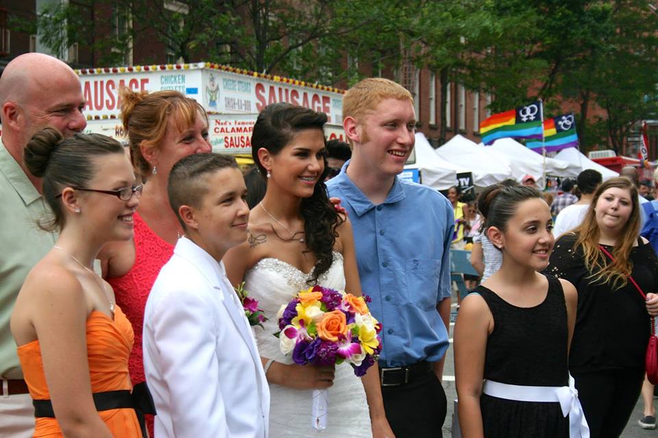 Amanda and Rachel -- First wedding at NY LGBT Pride