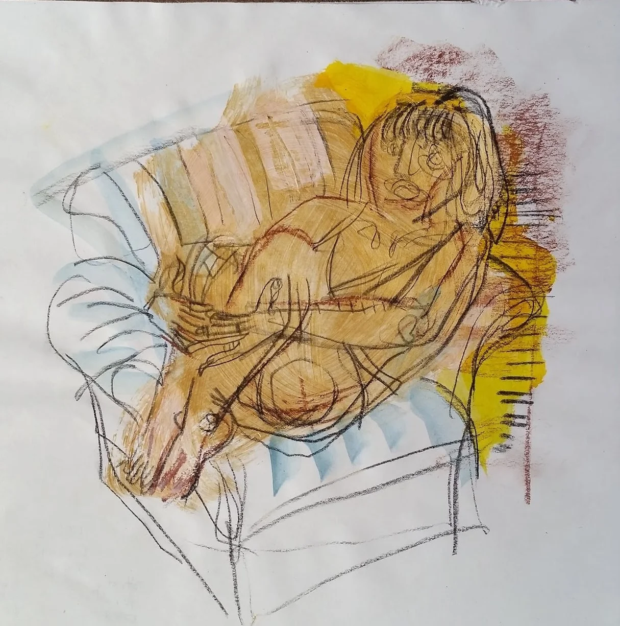 Acrylic & charcoal on paper