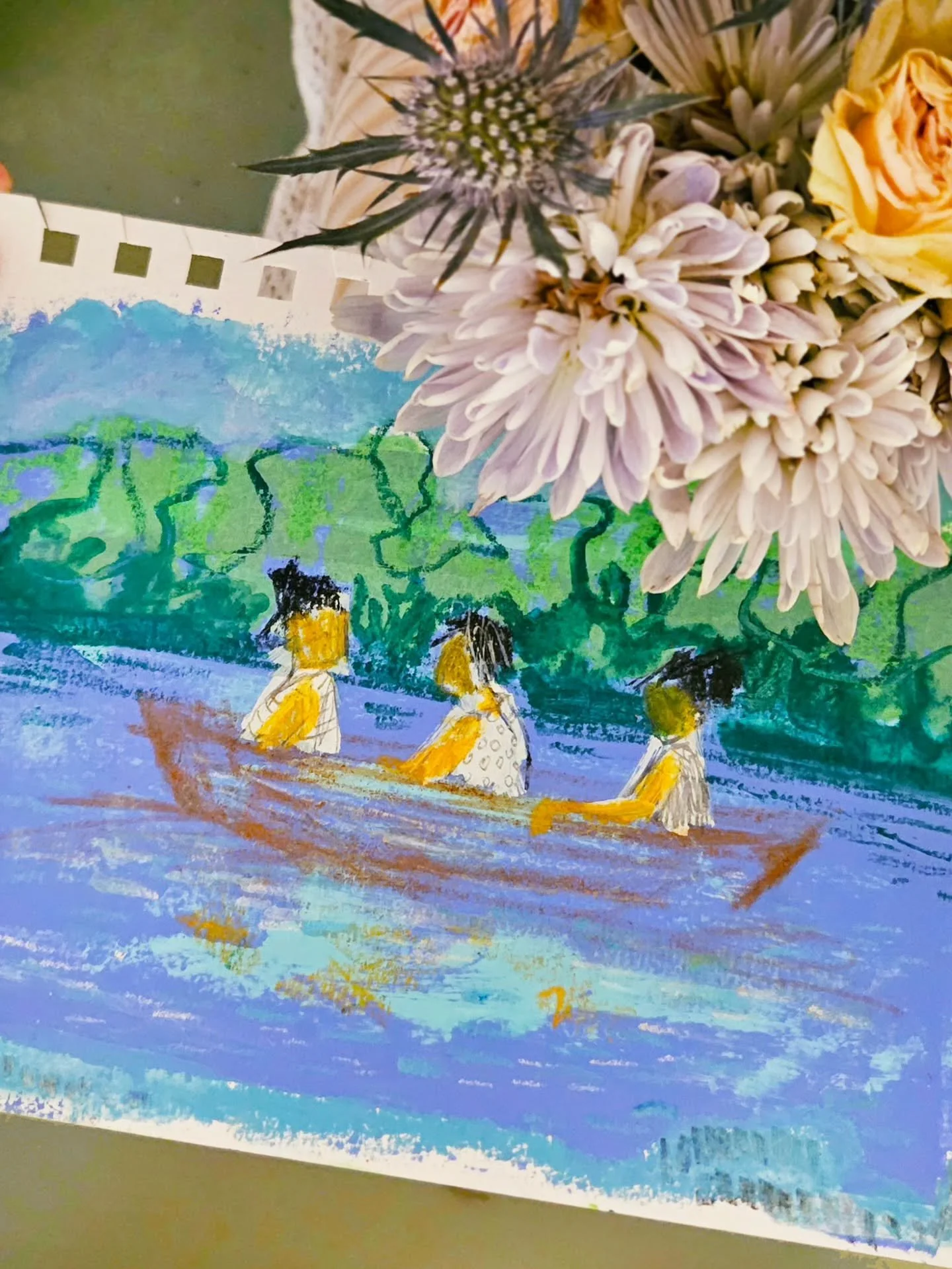 a love letter to the women in my life 💘

"Floating Through - VI"
Acrylic, charcoal, pastel &amp; oil pastel on paper

#acrylic #galentinesday #floatingthroughlife #valentine #womensupportingwomen