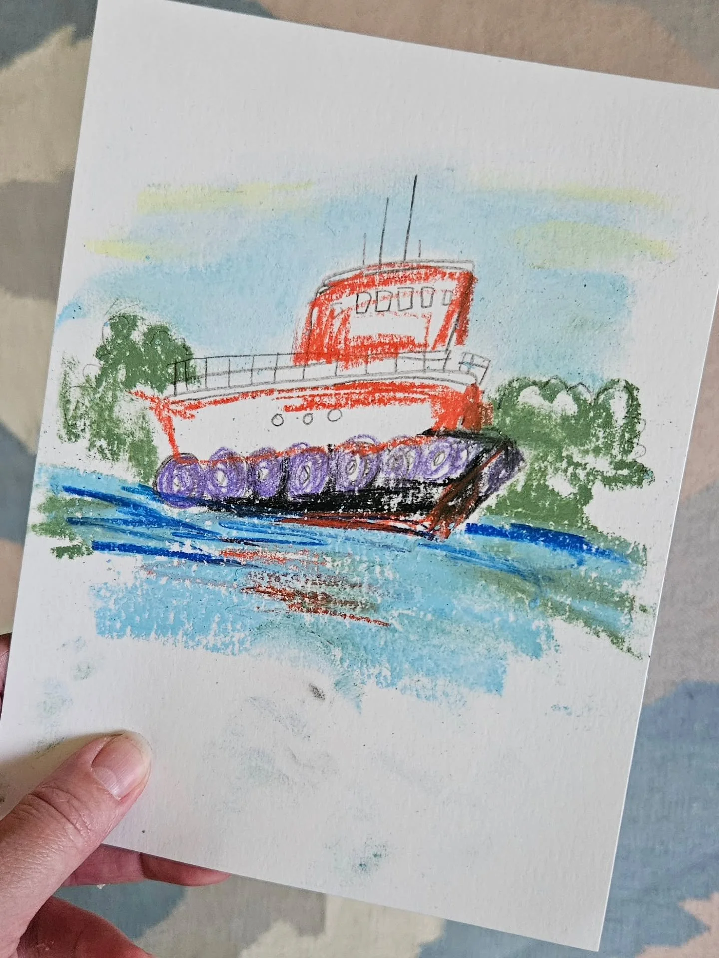 Tug boat for your feed. Cause why not?

#tugboat #boat #summertime #pastelart #austinart